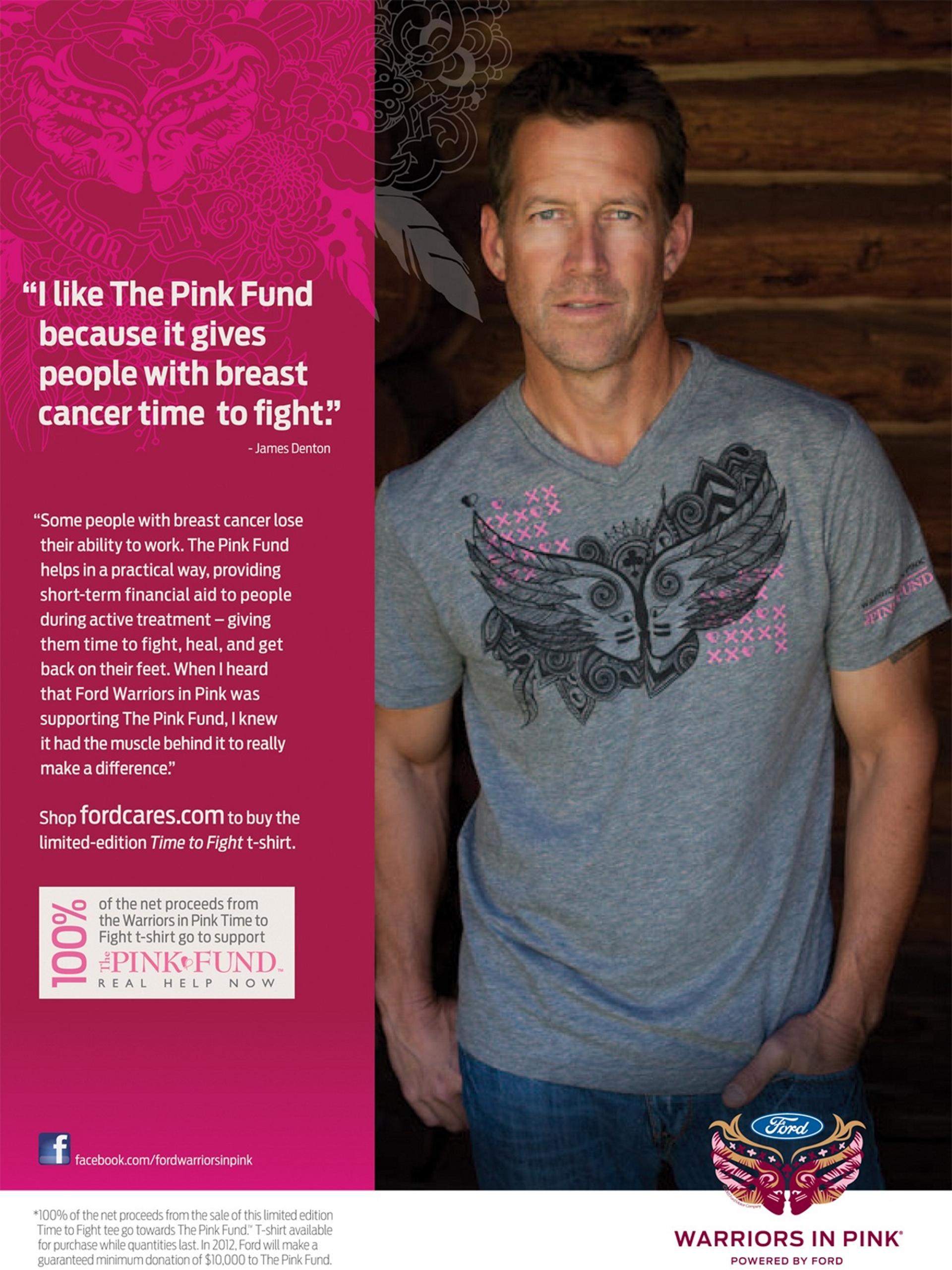 Ford Warriors in Pink Teams Up with Actor James Denton to Raise Breast Cancer Awareness and Support the Pink Fund