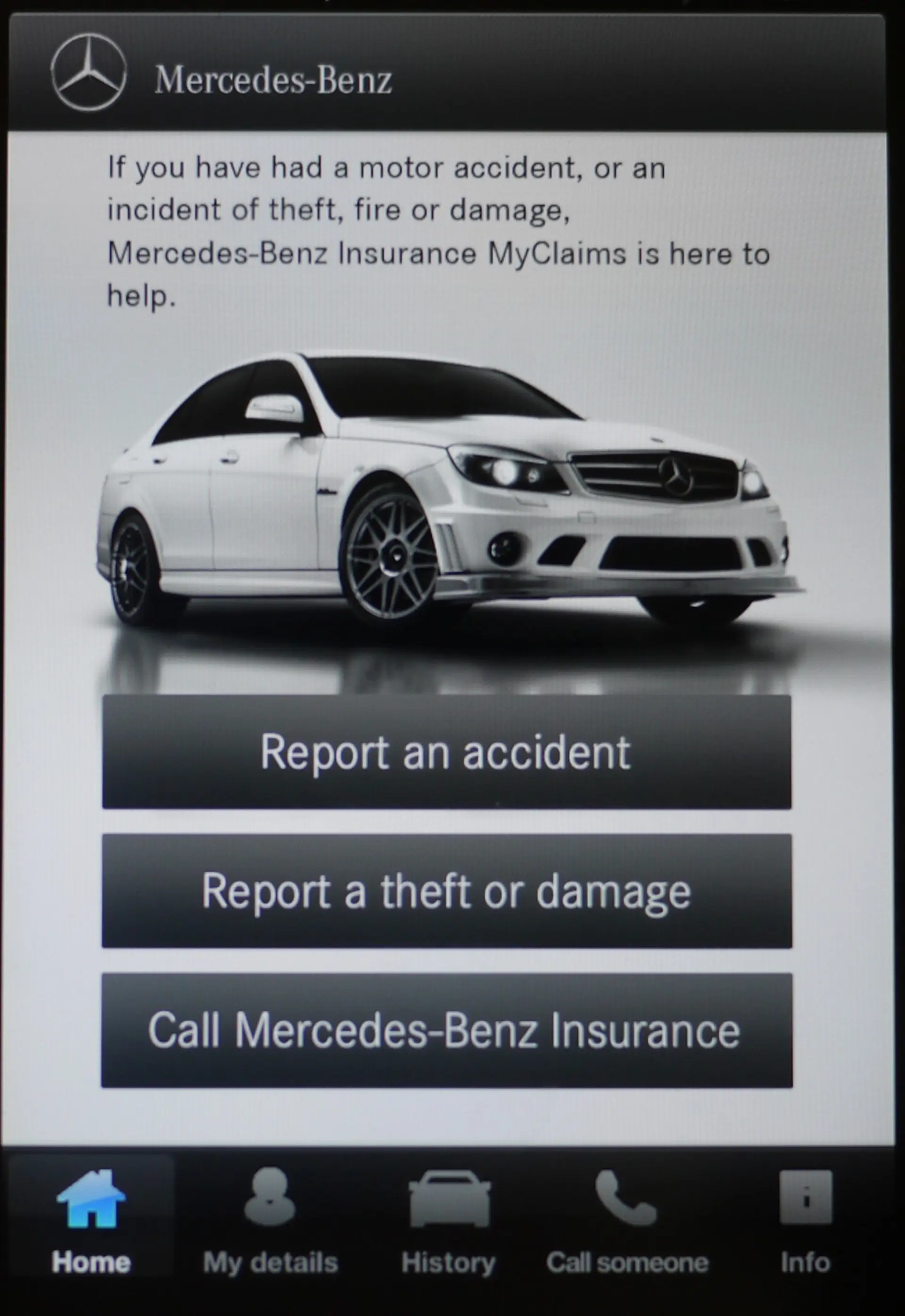 Mercedes Benz MyClaims