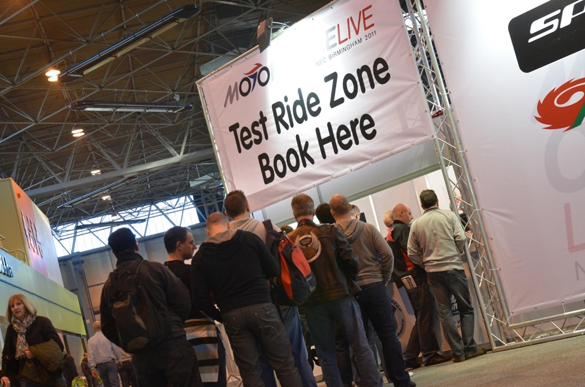 MOTORCYCLE LIVE FREE TEST RIDES