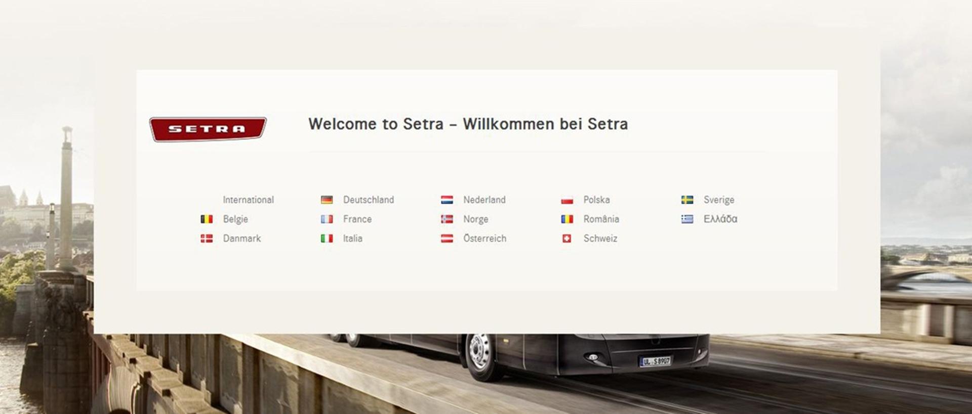 Setra extends internet presence