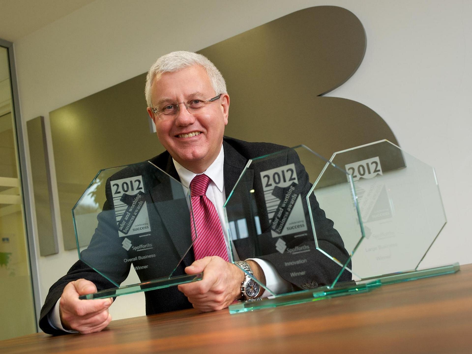 BUSINESS AWARDS HAT-TRICK FOR RICARDO