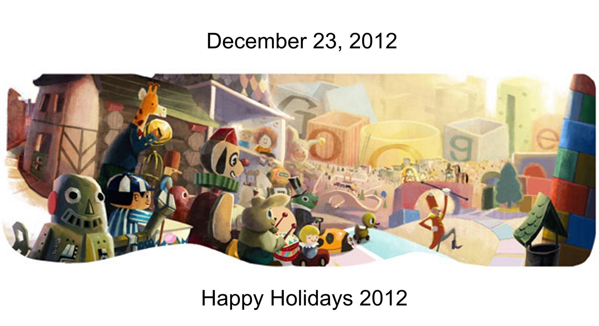 Happy Holidays on Christmas Eve 2012
