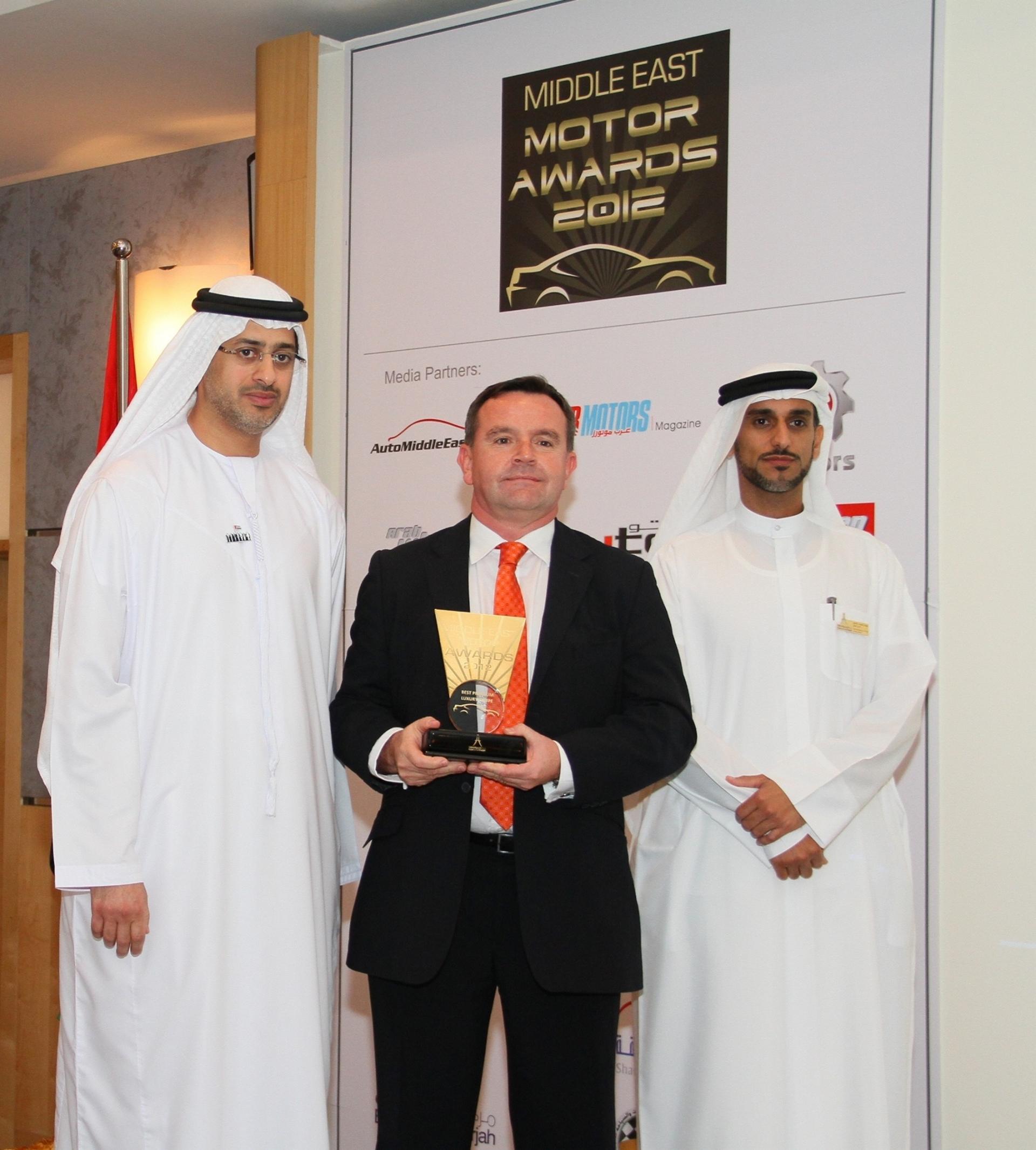 BENTLEY CONTINENTAL GT V8 RECEIVES MIDDLE EAST MOTOR AWARD
