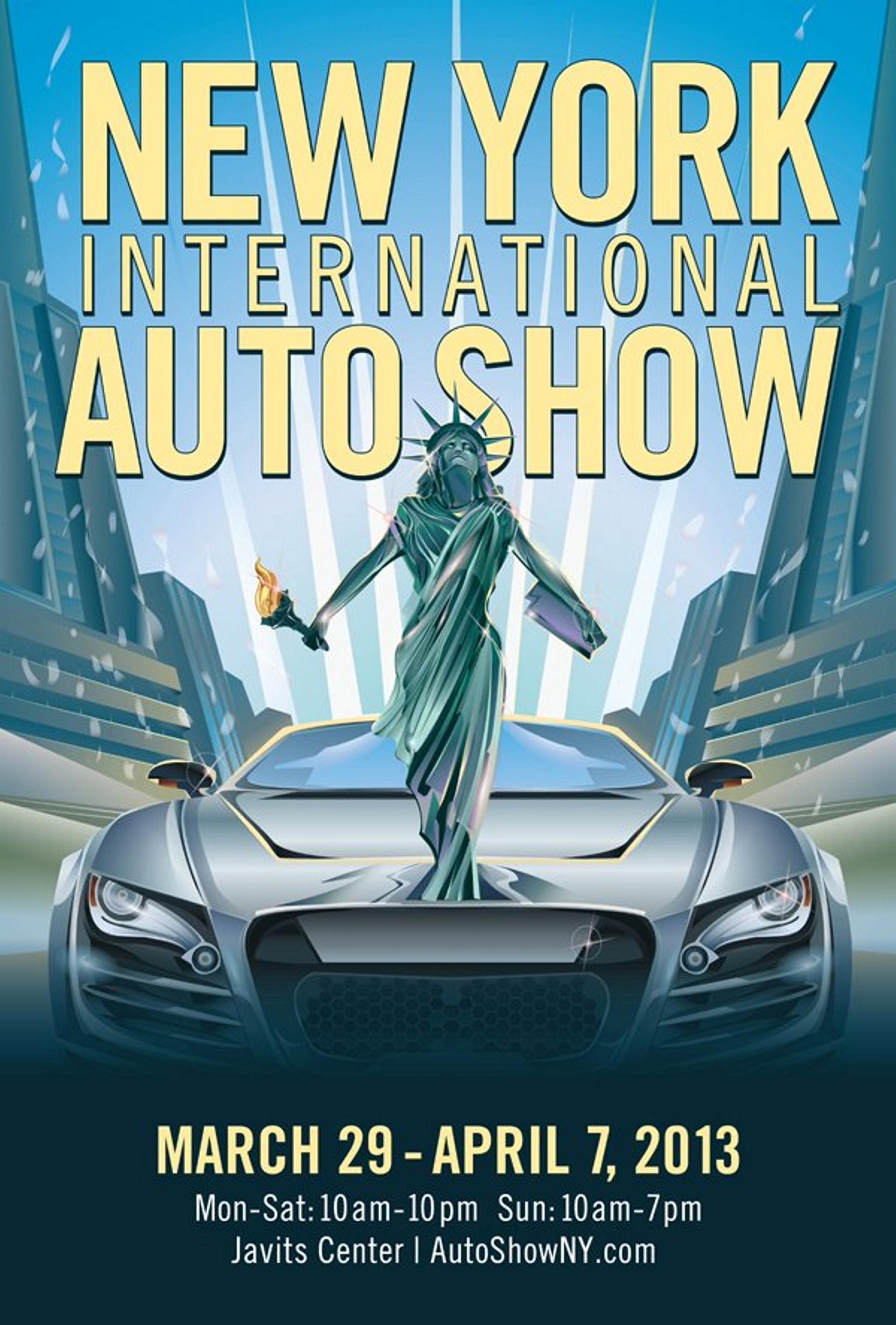 NEW YORK AUTO SHOW DEBUTS 2013 ARTWORK AND POSTER