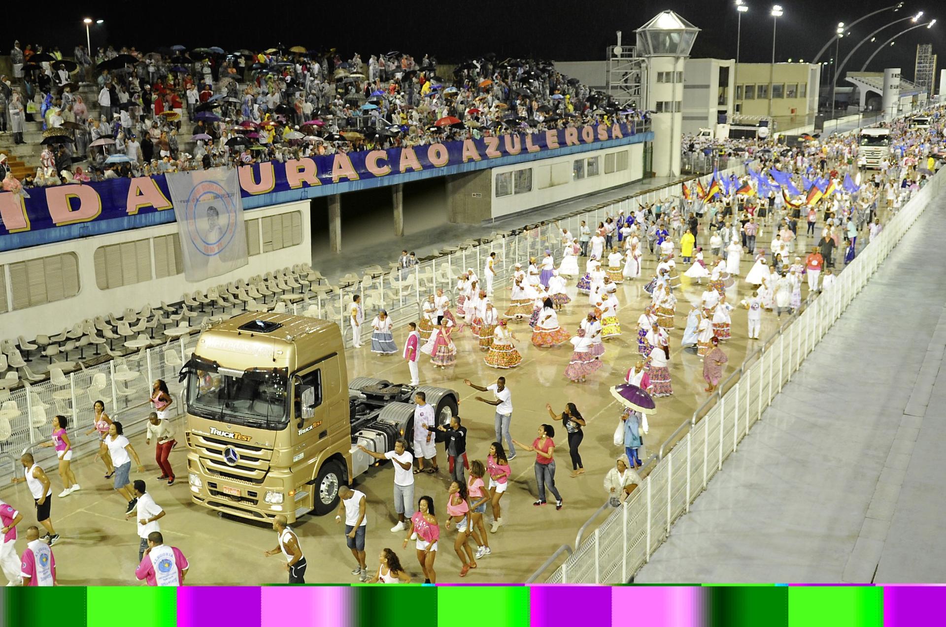 Mercedes-Benz Heavy-Duty Trucks at Brazilian Carnival in São Paulo