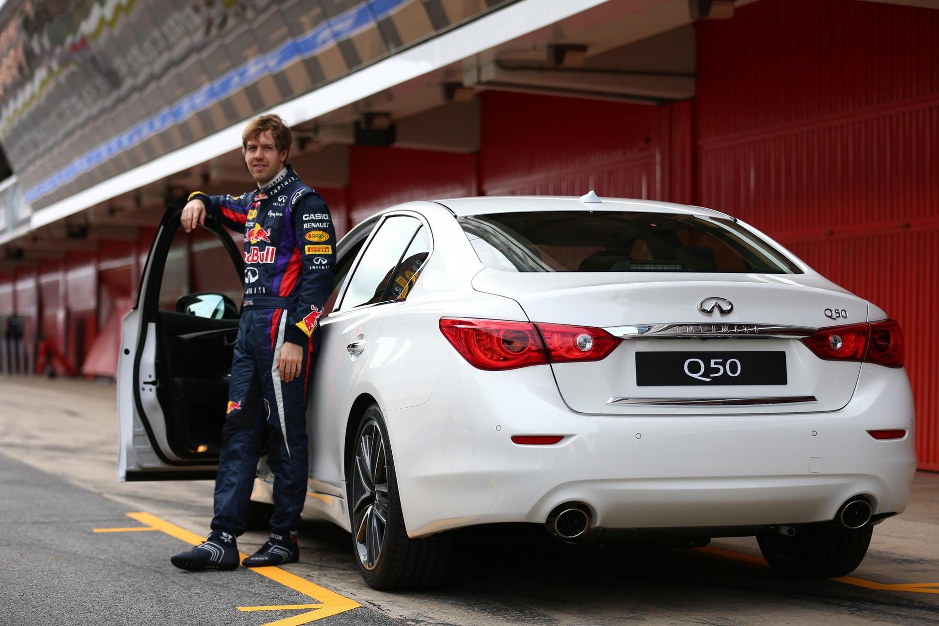 Sebastian Vettel and Infiniti