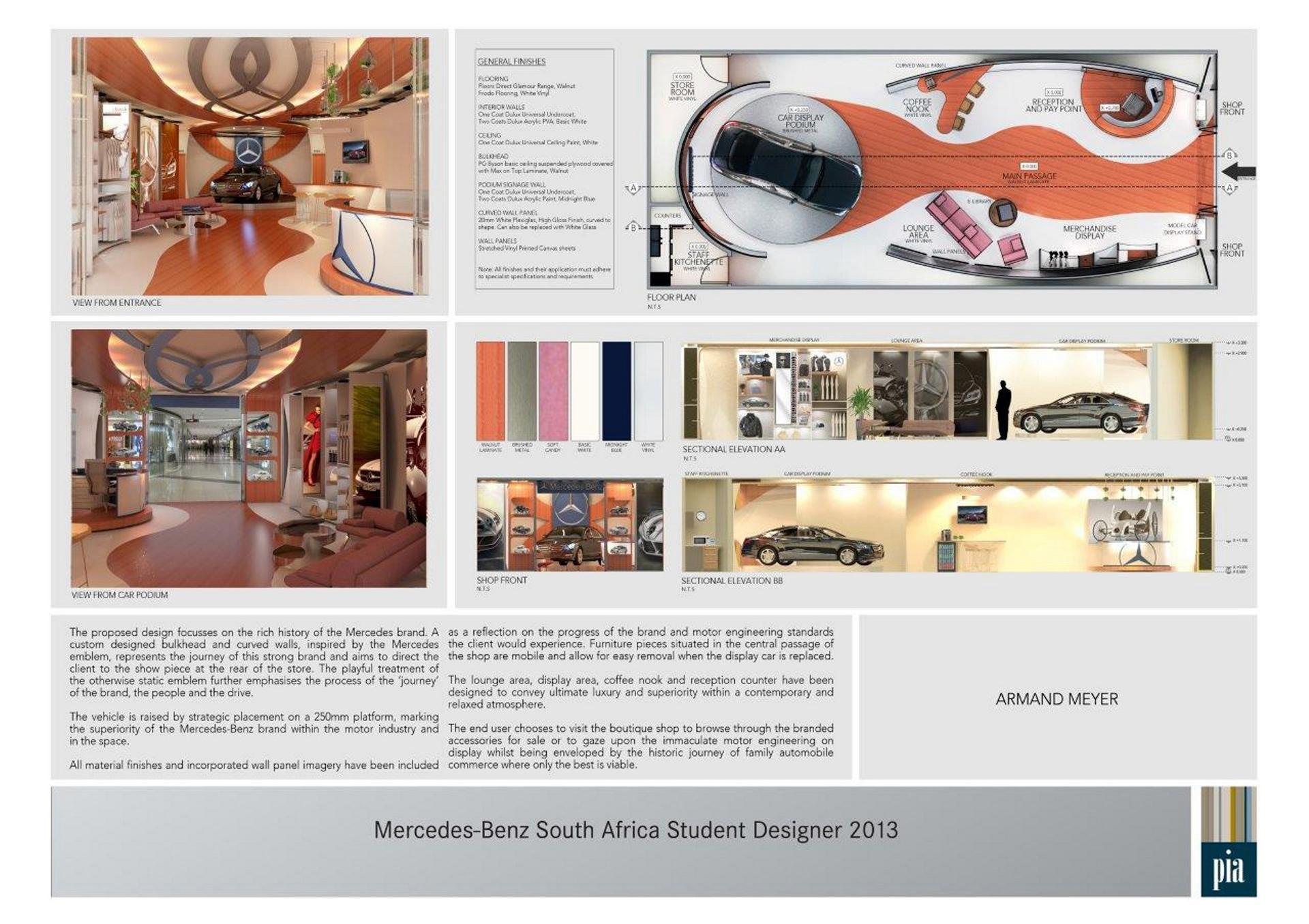 Top five Mercedes-Benz Student Designer 2013 winners receive prestigious award