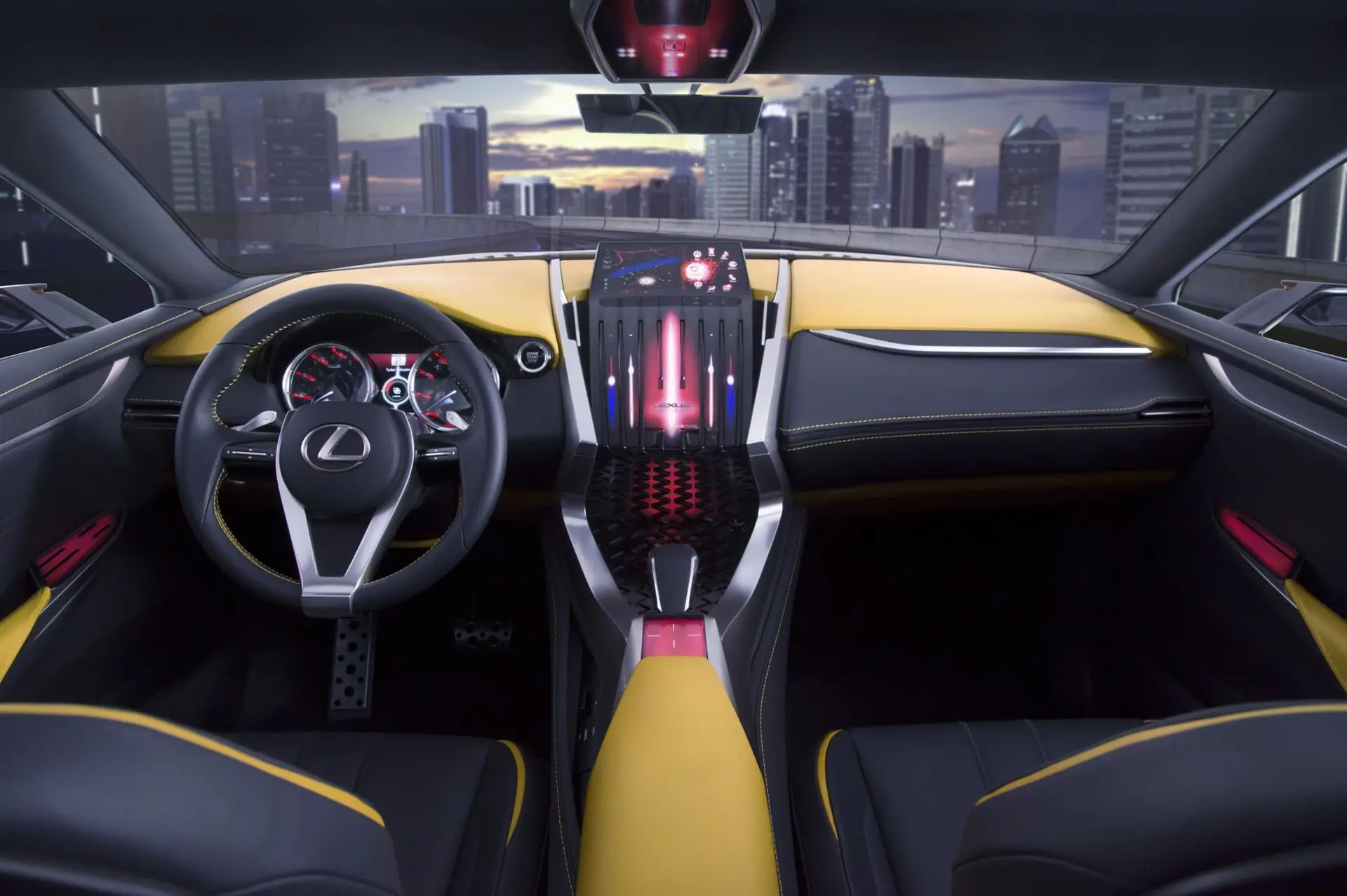 Lexus lf nx concept car interior
