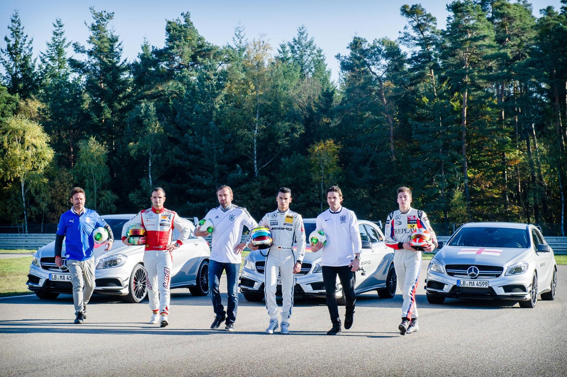 Football Nations Challenge: Germany, England and Italy fight for victory with the A-Class from Mercedes-AMG