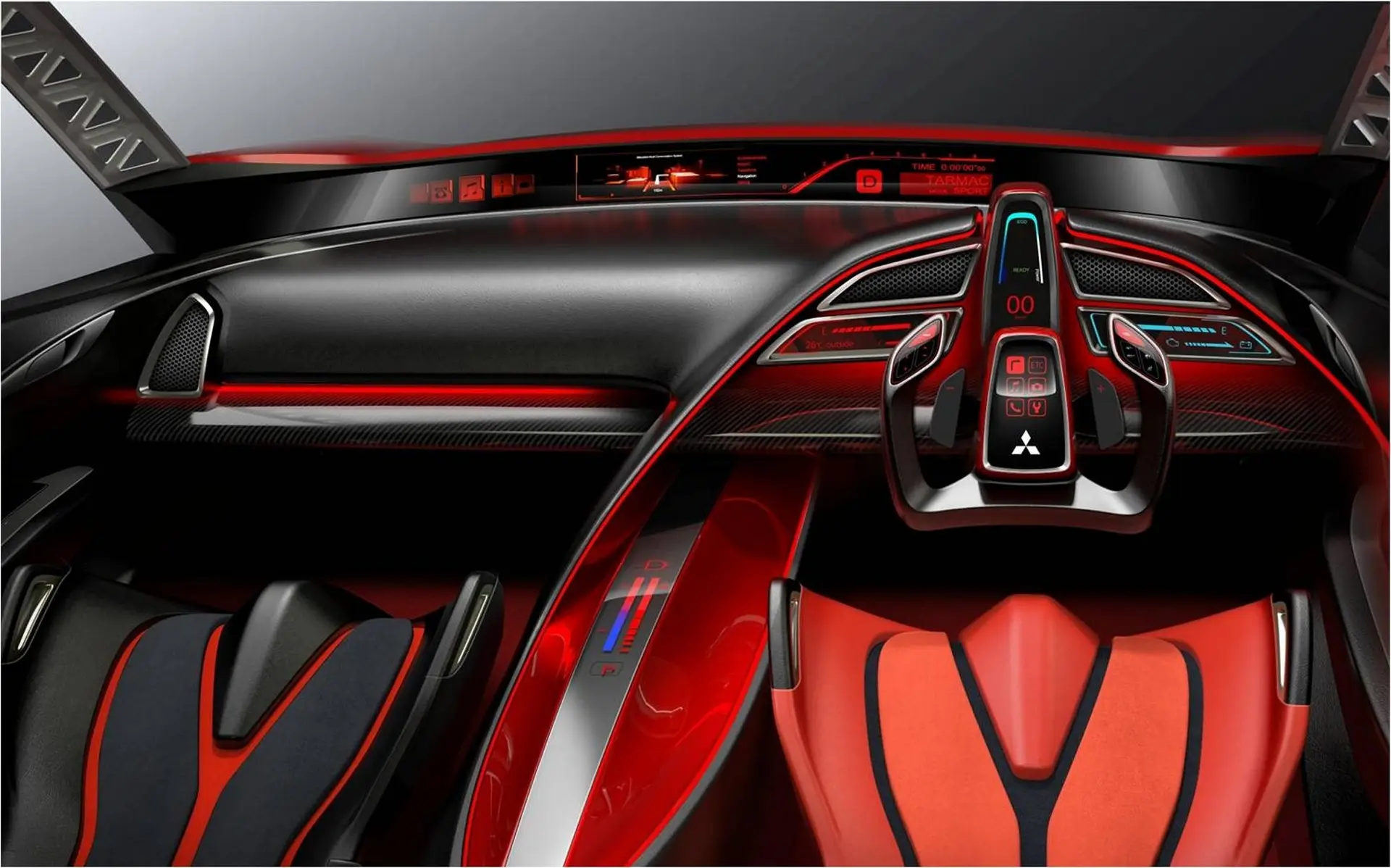 Mitsubishi concept xr phev interior