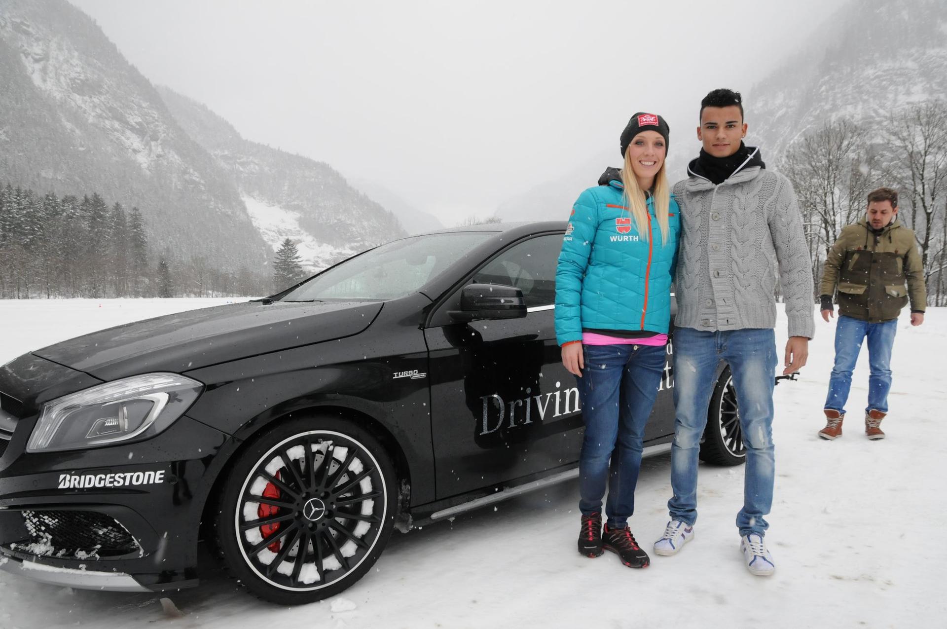 Pascal Wehrlein and Snowboard World Champion Isabella Labock switch roles