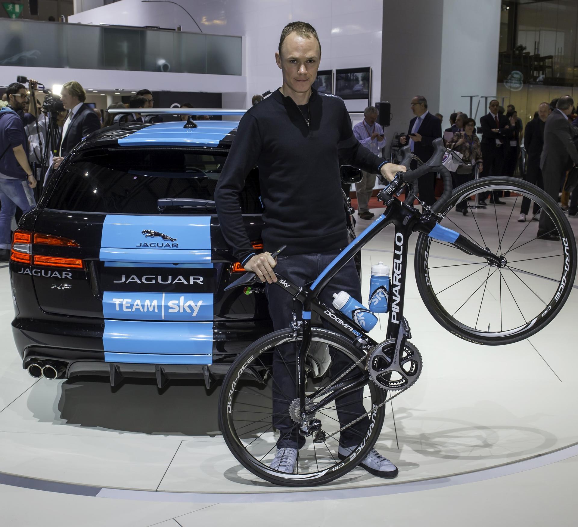 Chris Froome Joins Jaguar Geneva Motor Show