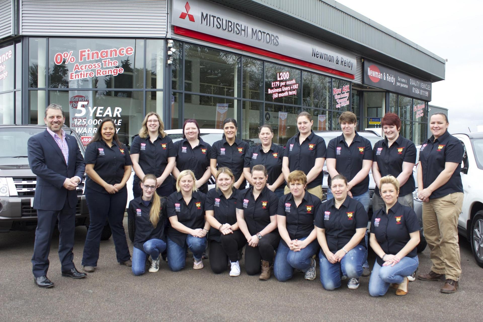 Mitsubishi Motors Newman and Reidy Sponsor Women Rugby Team