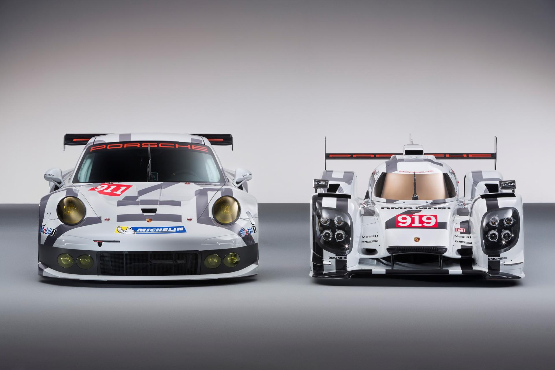 2014 Porsche 911 RSR and Porsche 919 Hybrid at the Geneva Motor Show