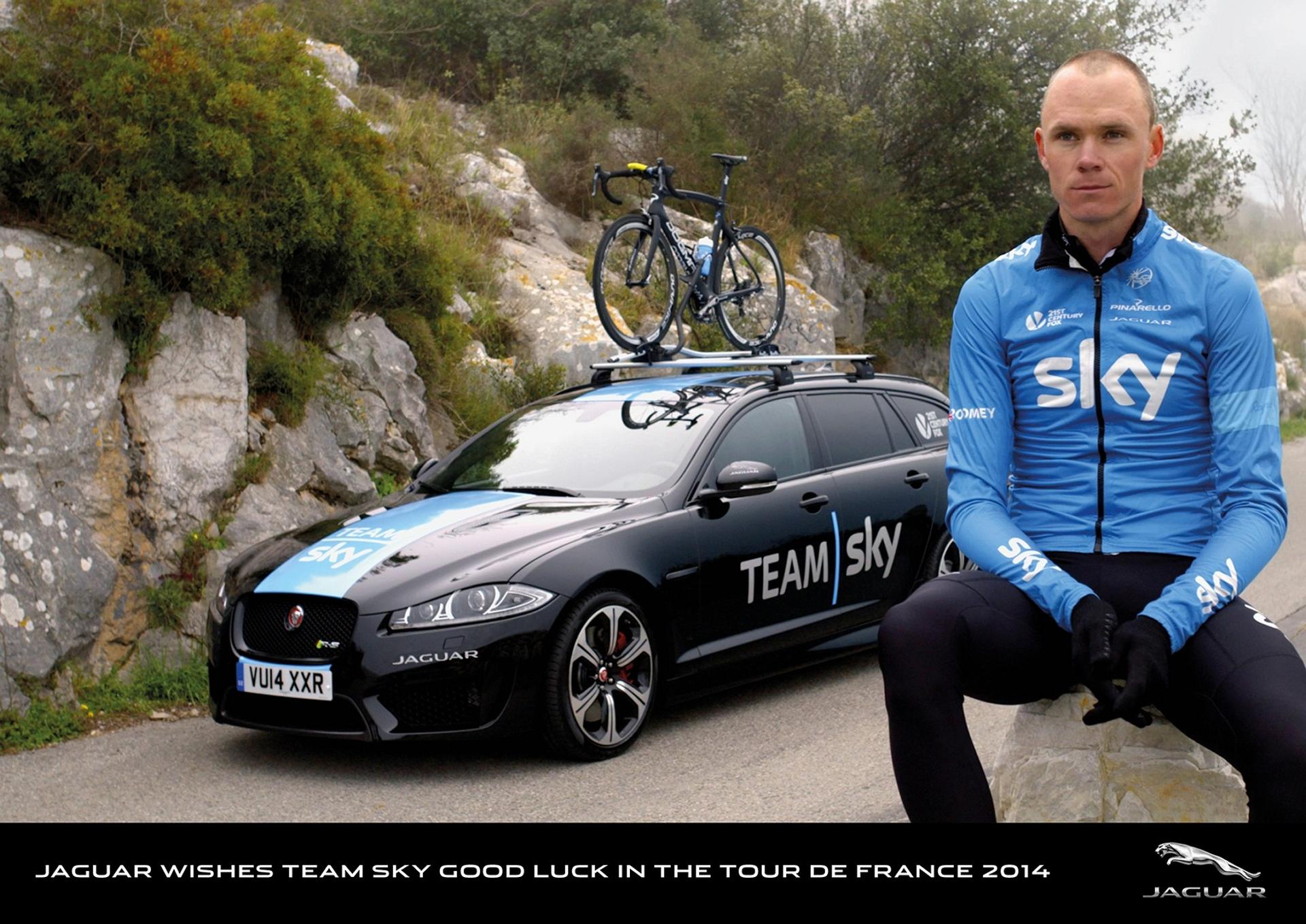 JAGUAR DRIVING TEAM SKY ONTO TOUR DE FRANCE VICTORY