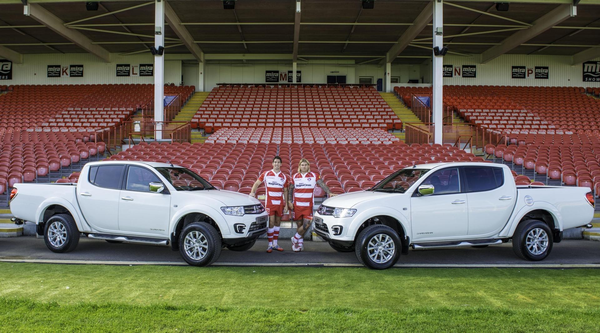 GLOUCESTER RUGBY PAIR FIND MITSUBISHI L200 THE PERFECT MATCH