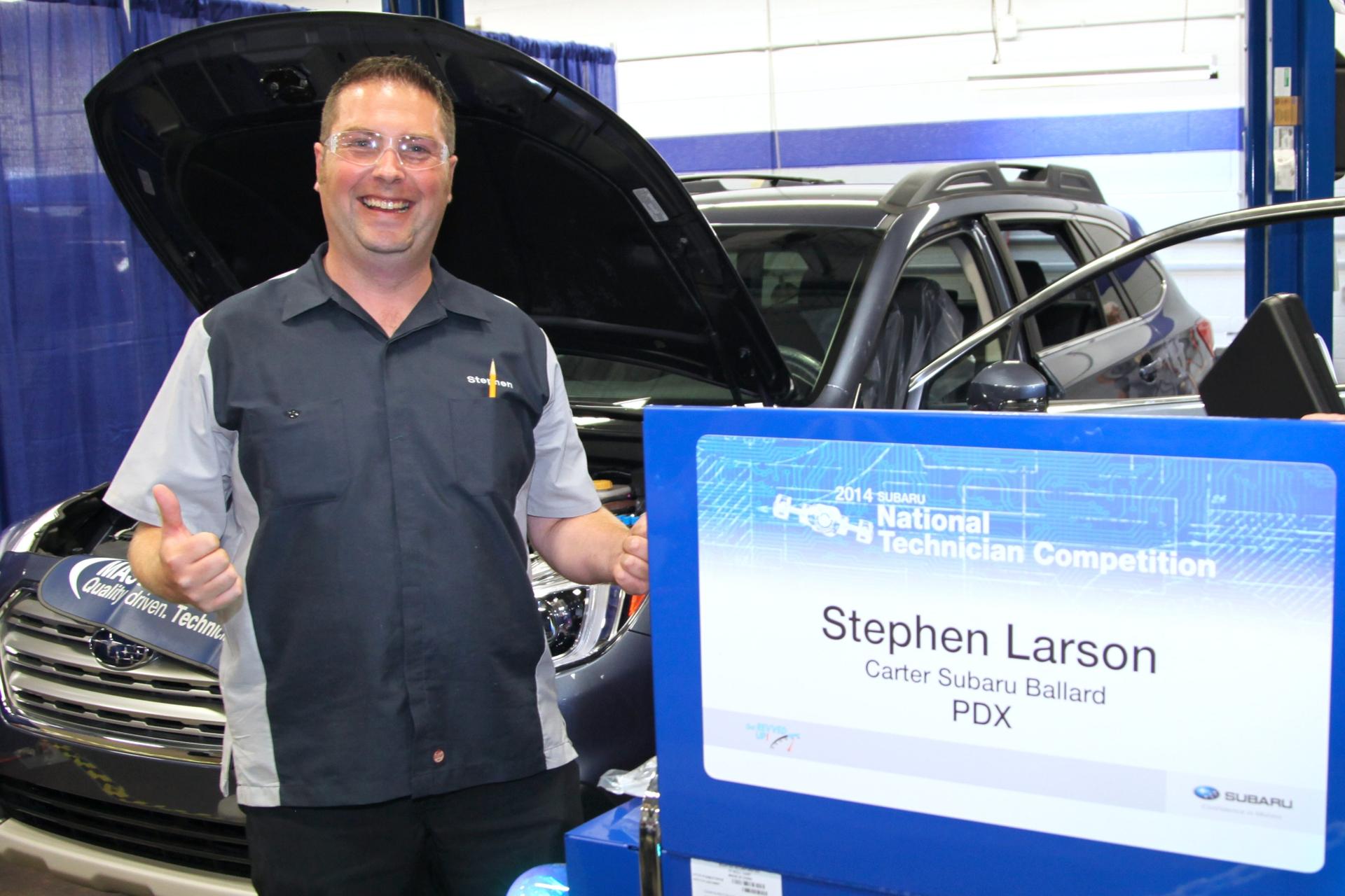 SEATTLE WA SUBARU TECHNICIAN WINS NATIONAL COMPETITION TO REPRESENT SUBARU OF AMERICA IN INTERNATIONAL TECHNICIAN COMPETITION IN JAPAN.