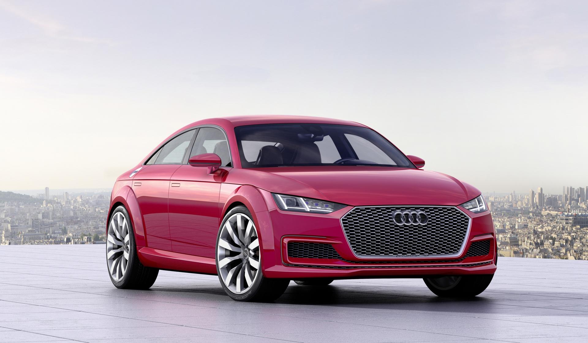 Audi TT Sportback concept car at the Paris Motor Show