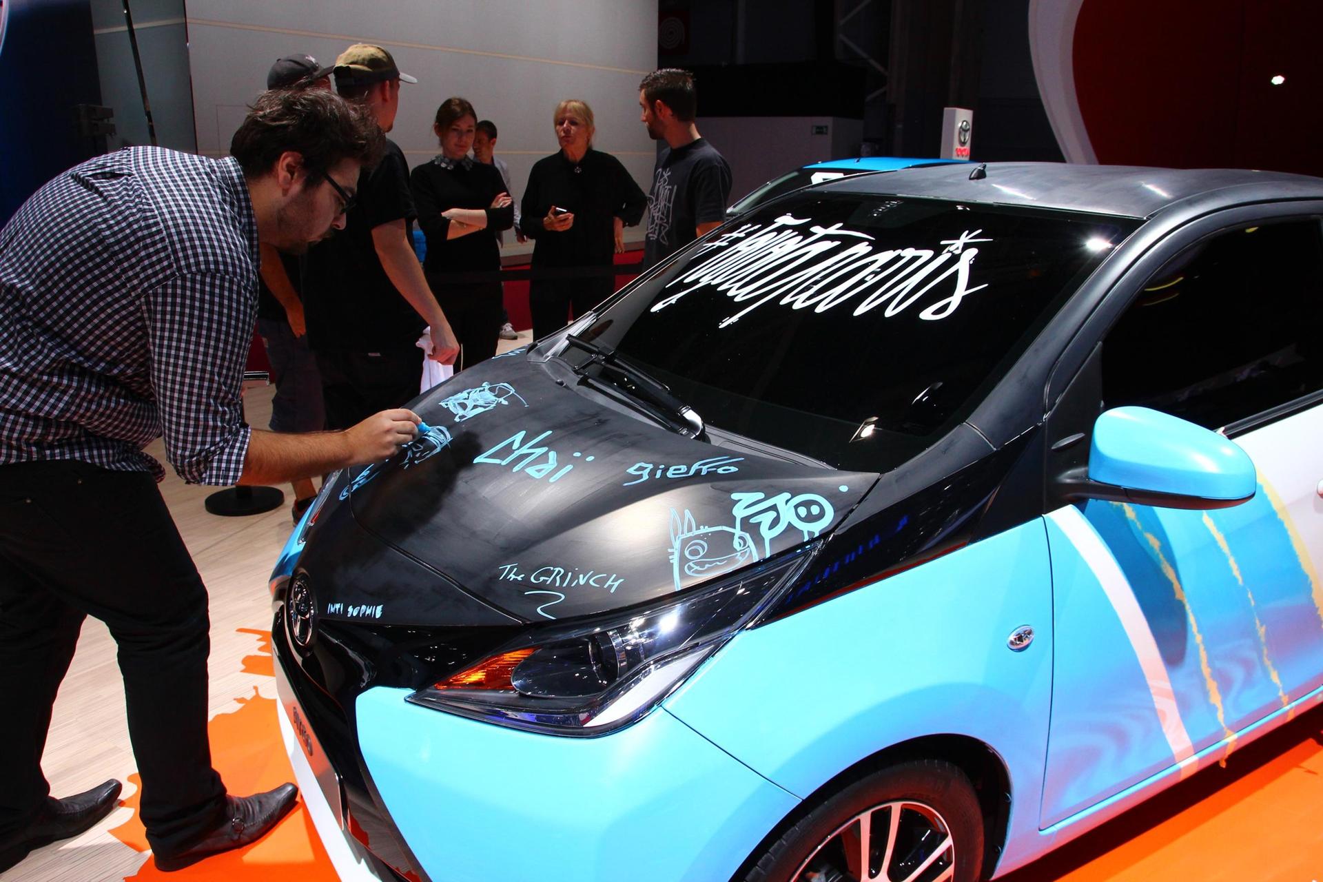 Custom Car Art Toyota Aygo at the Paris motor show