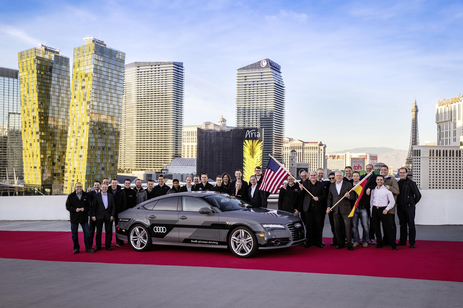 Audi A7 Sportback piloted driving concept arrives in Las Vegas following 560 mile drive