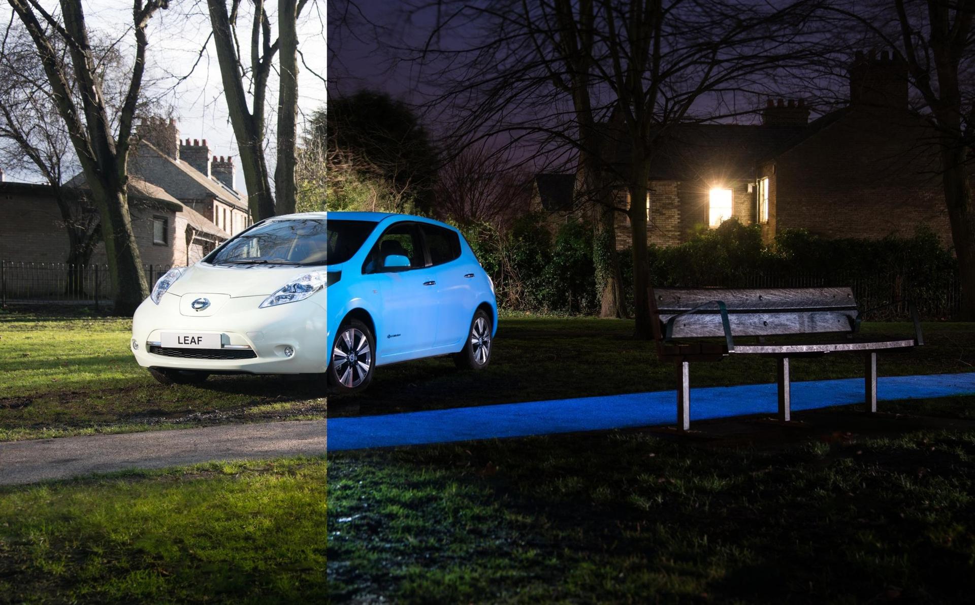 NISSAN IS FIRST MANUFACTURER TO APPLY GLOW-IN-THE-DARK CAR PAINT