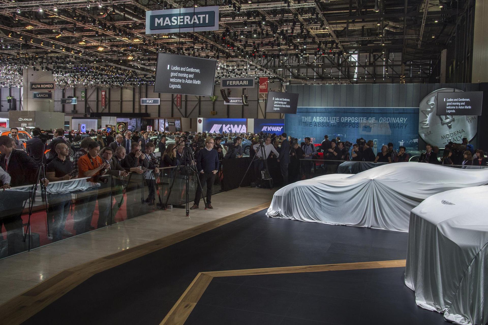 Aston Martin at the Geneva Motor Show Switzerland 2015