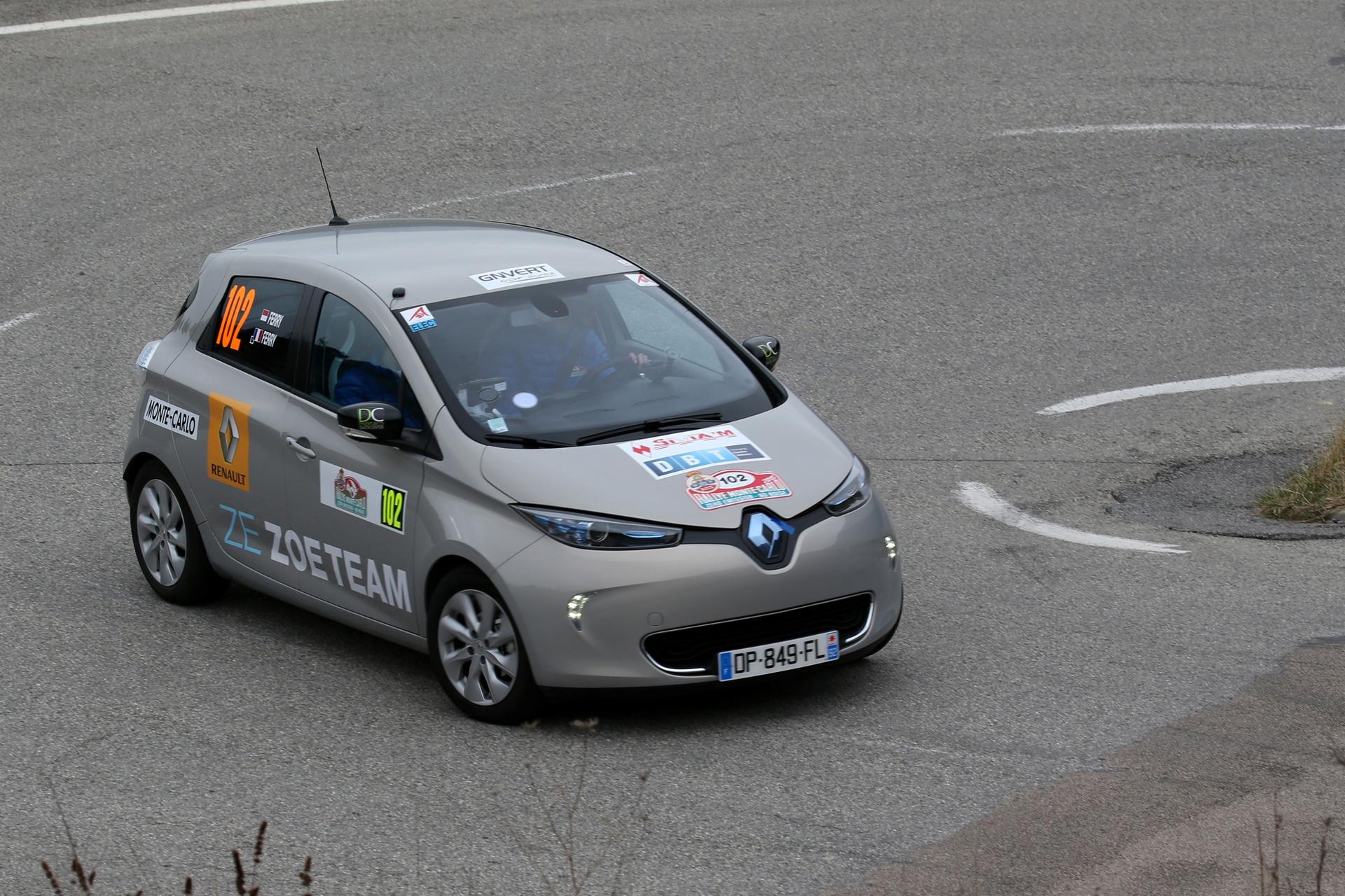 Renault ZOE takes the top four places in the 6th ZENN Monte-Carlo Rally