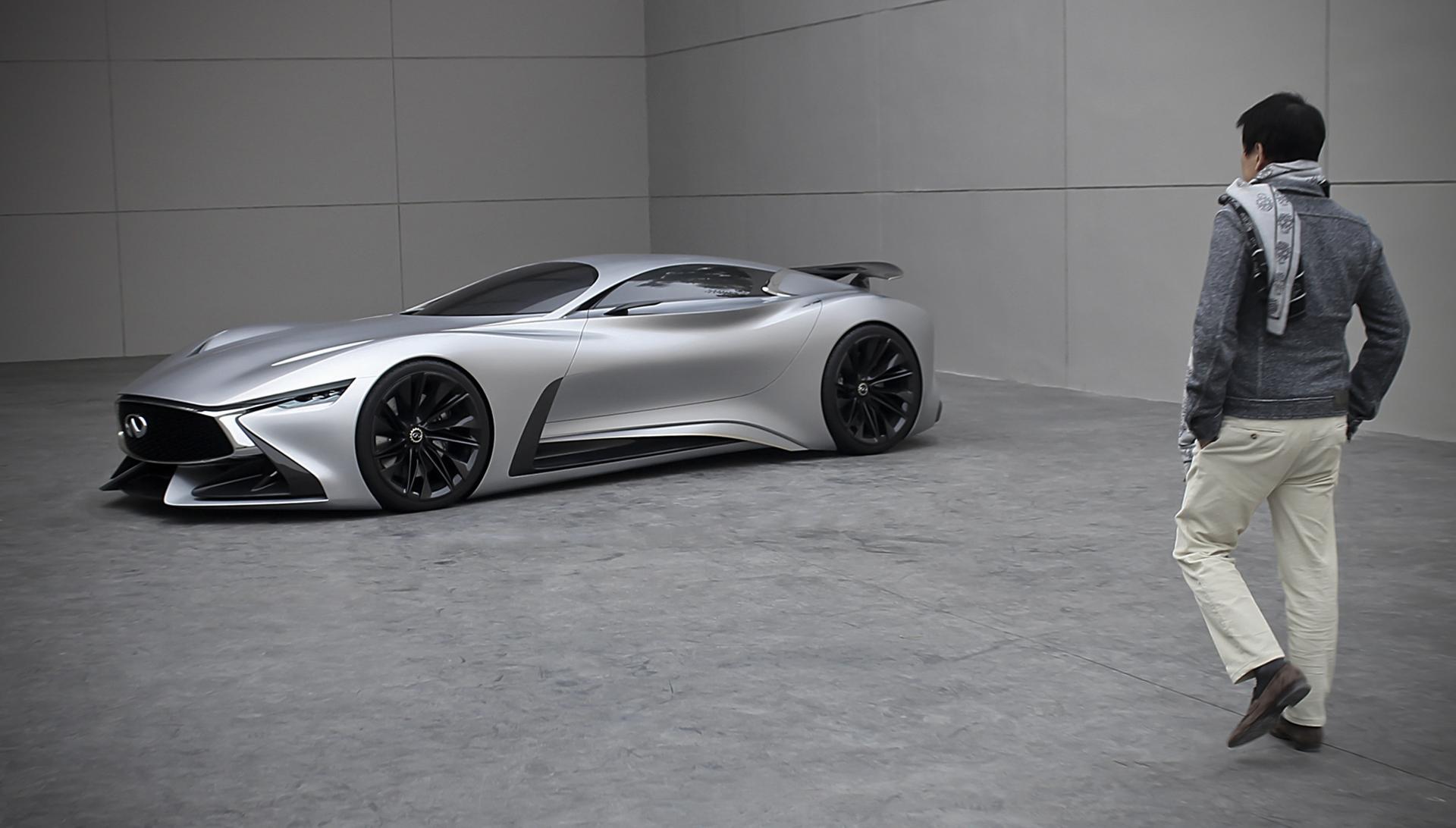 Infiniti Vision GT displayed outside its online world