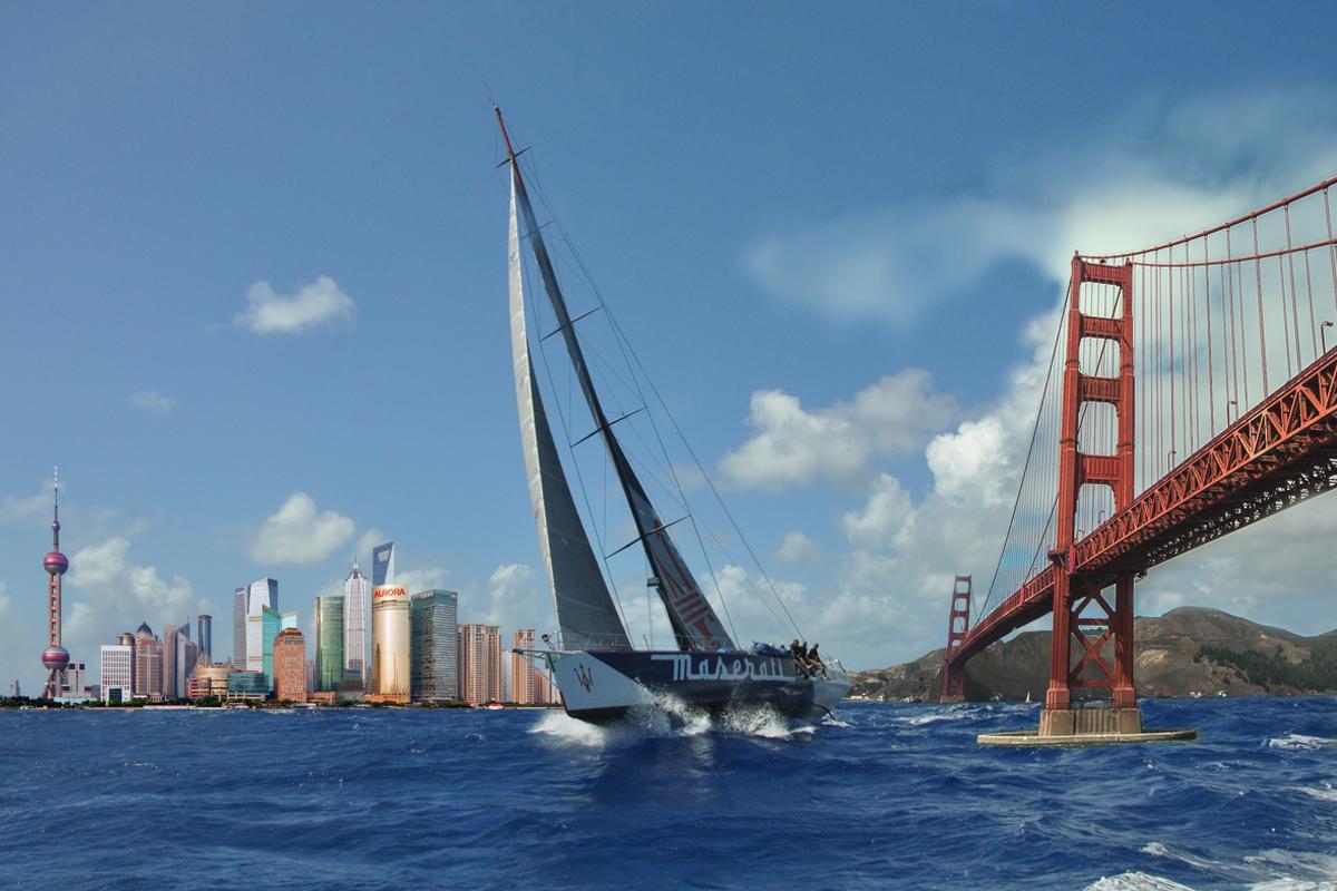 Maserati and Giovanni Soldini set new record on San Francisco-Shanghai Tea Route