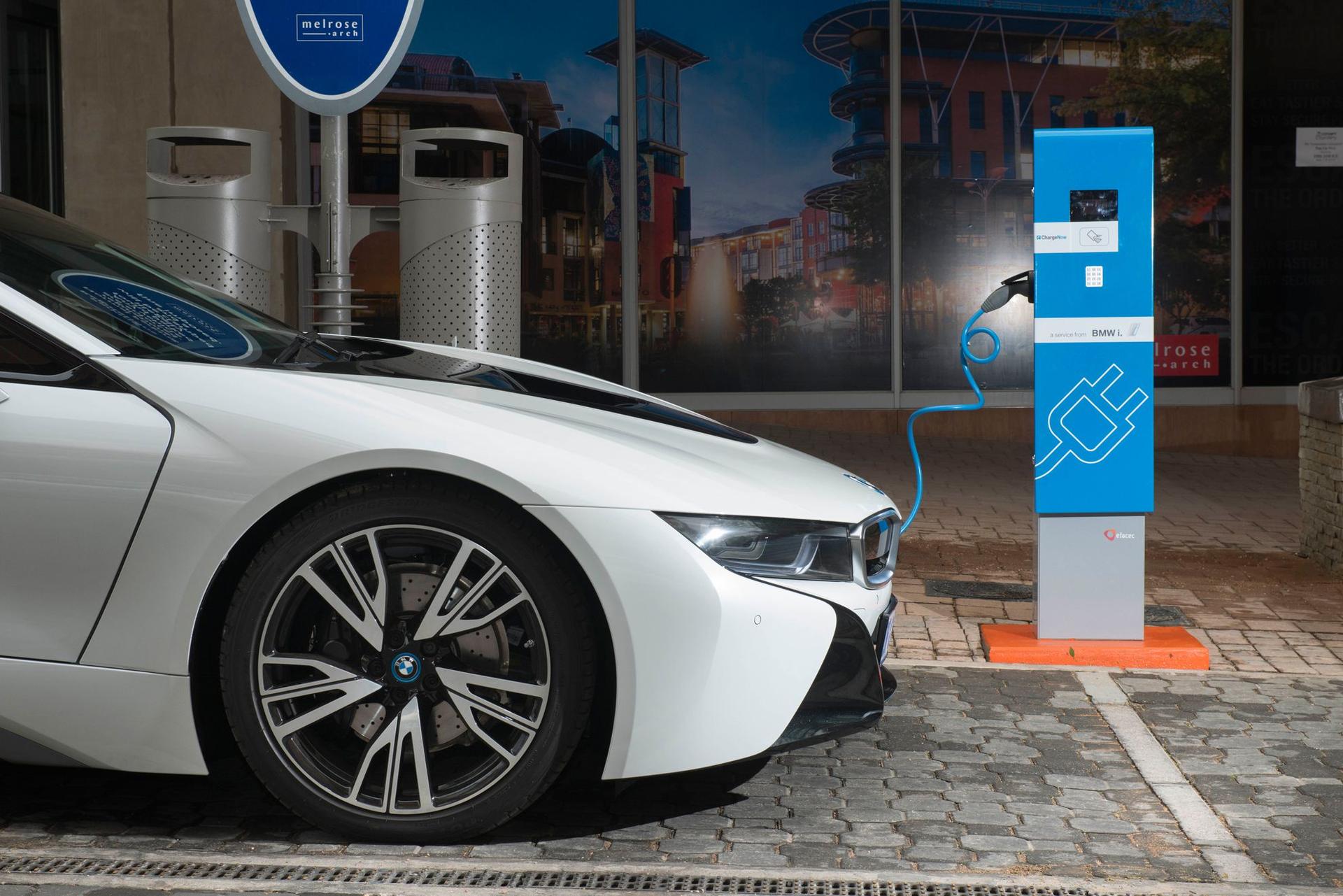 BMW South Africa introduces electric vehicle charging infrastructure to Melrose Arch precinct.