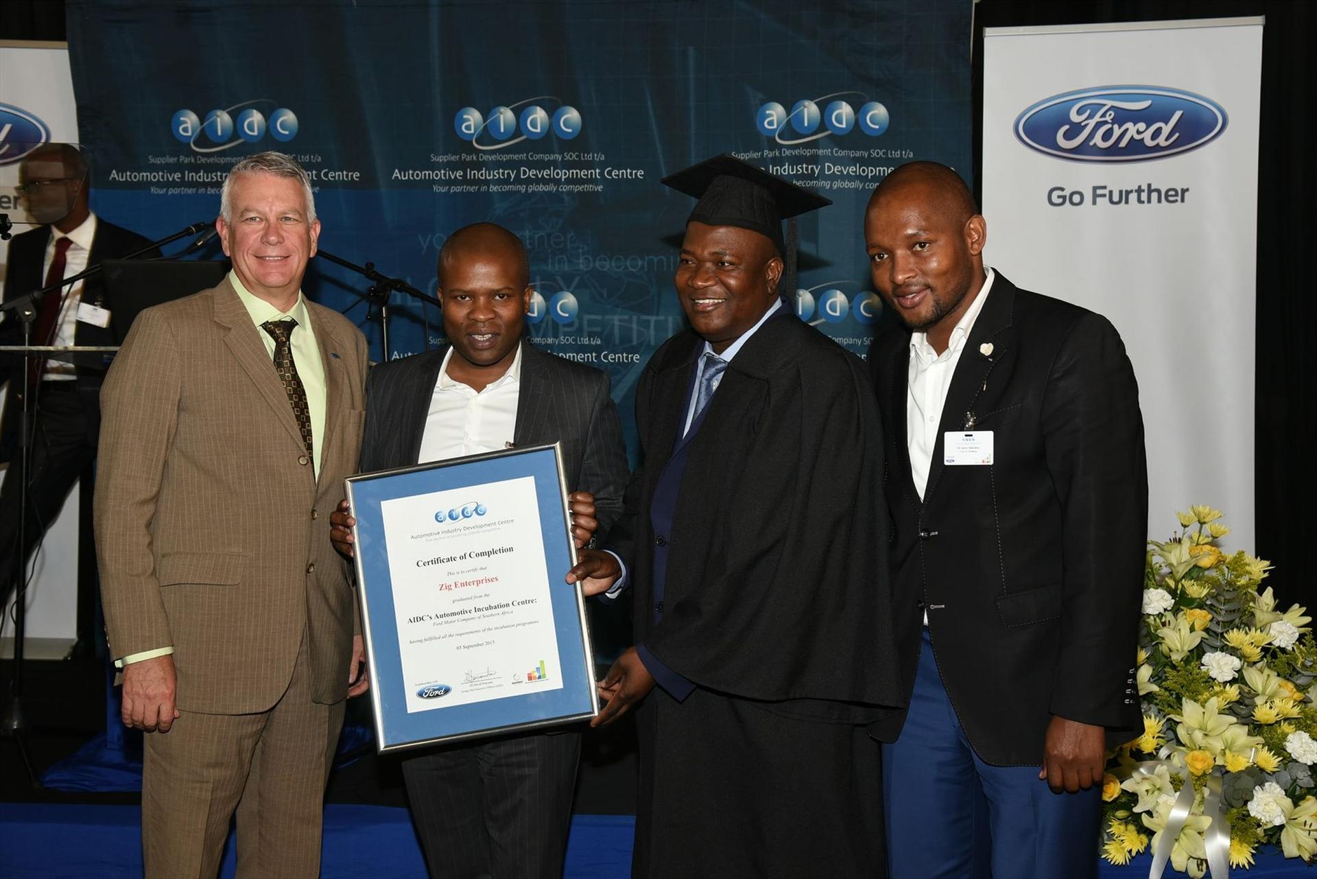 Ford’s first student graduates from Incubation Centre