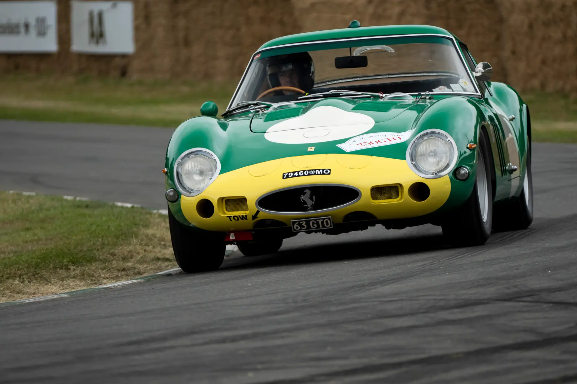 Ferarri Anniversary Parade At Goodwood Festival Of Speed Green
