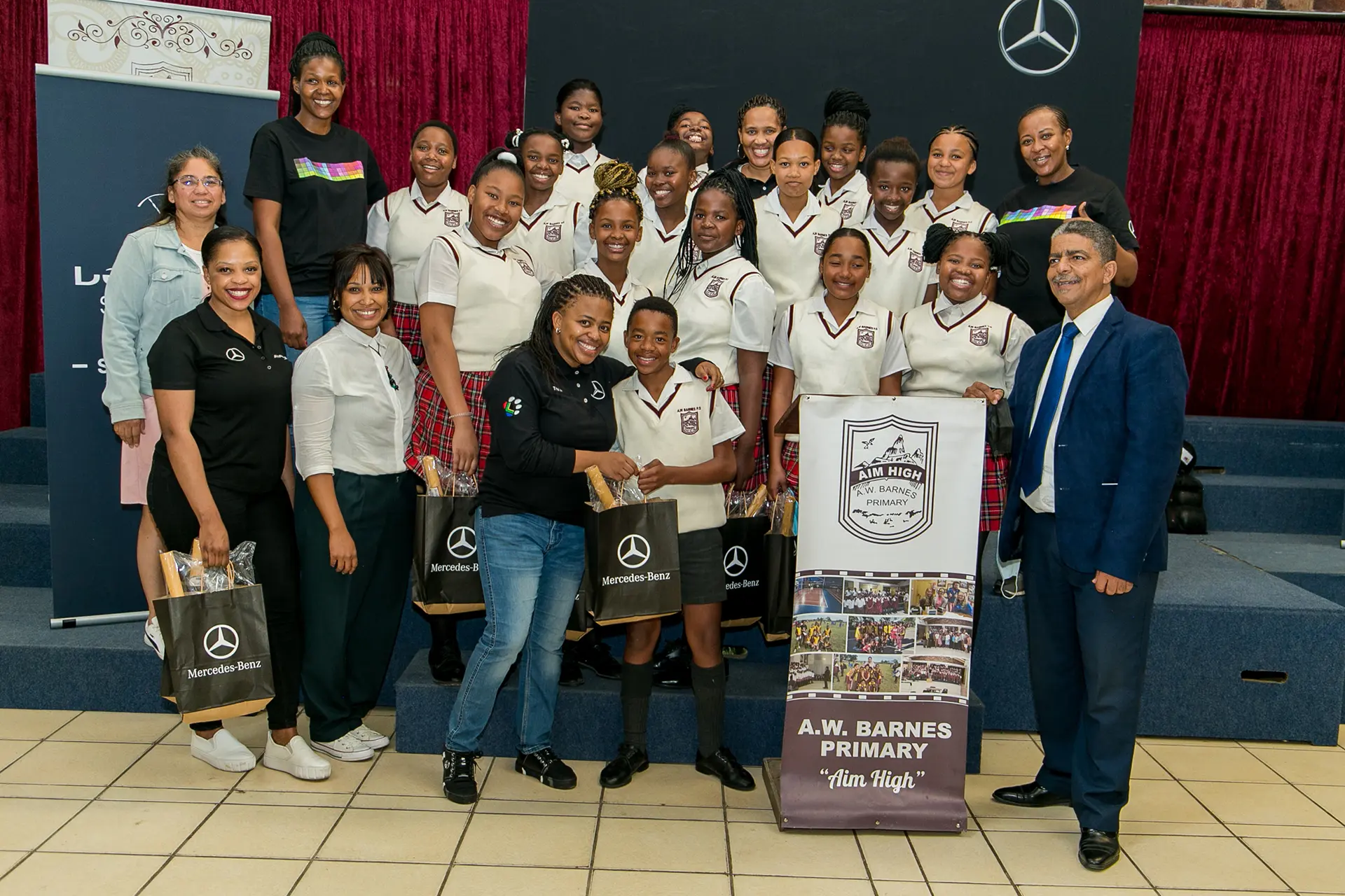 Mbsa Hands Over Education Essential Packs To The Learners Of A.w Barnes Primary School