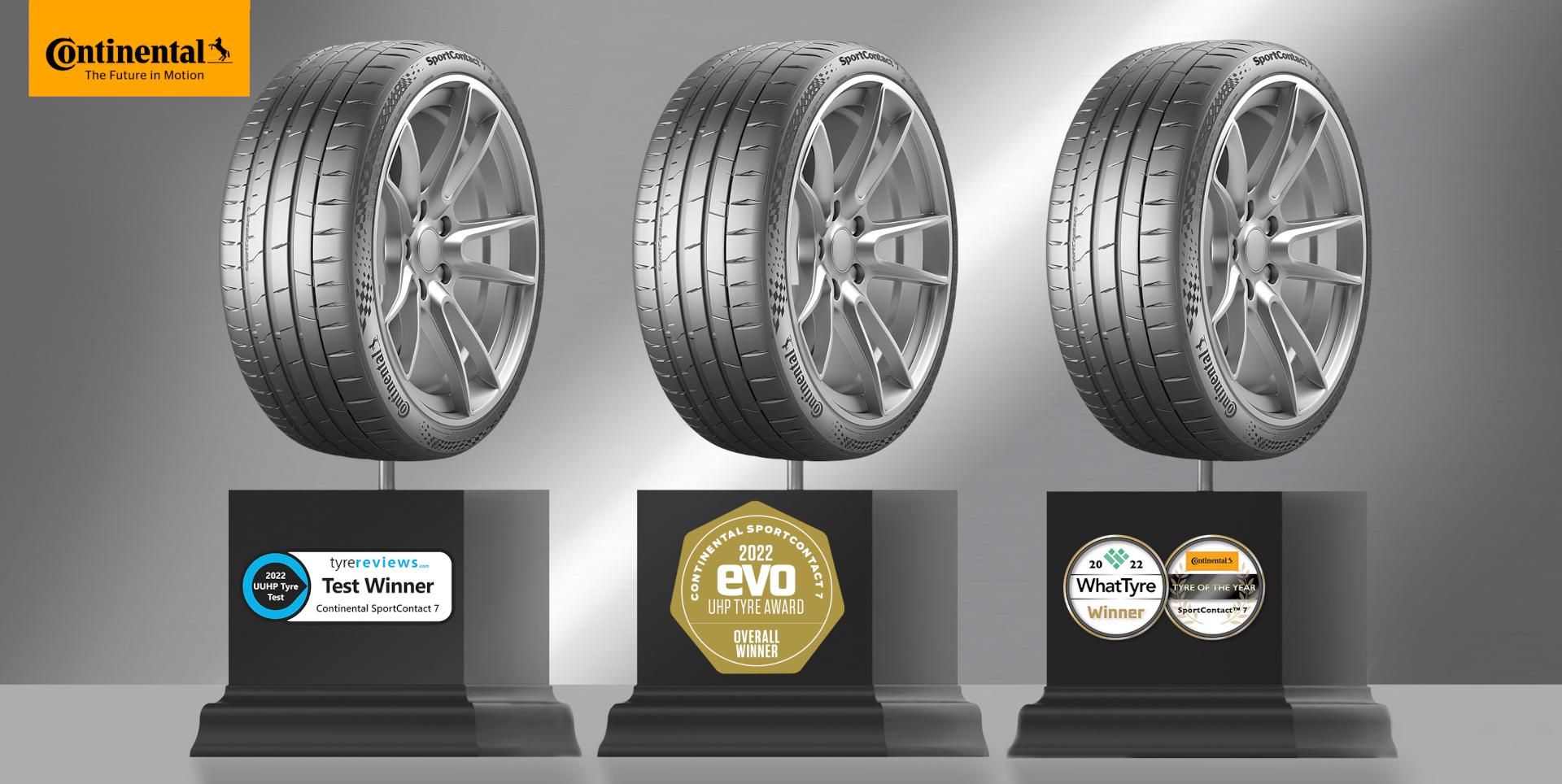 Continental SportContact 7 wins Red Dot Award and iF DESIGN AWARD