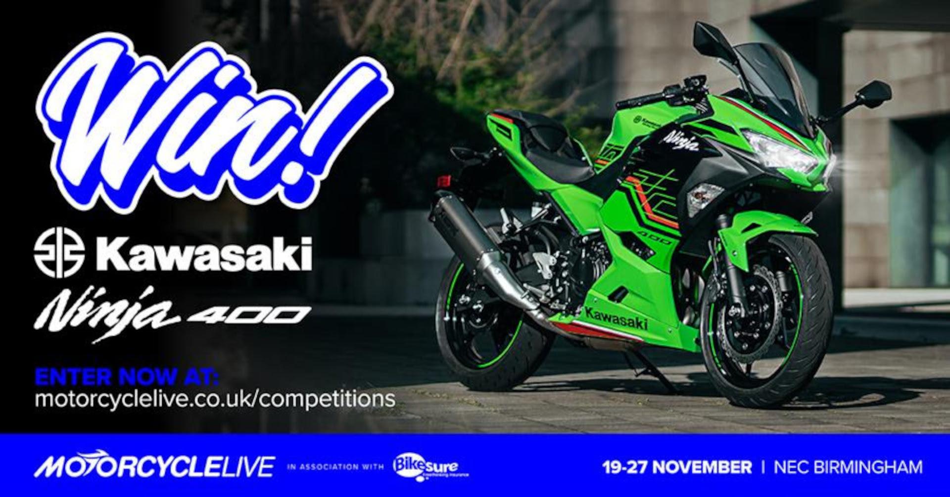 Motorcycle Live: Win a 2023 Ninja 400 and Kawasaki Insurance Policy