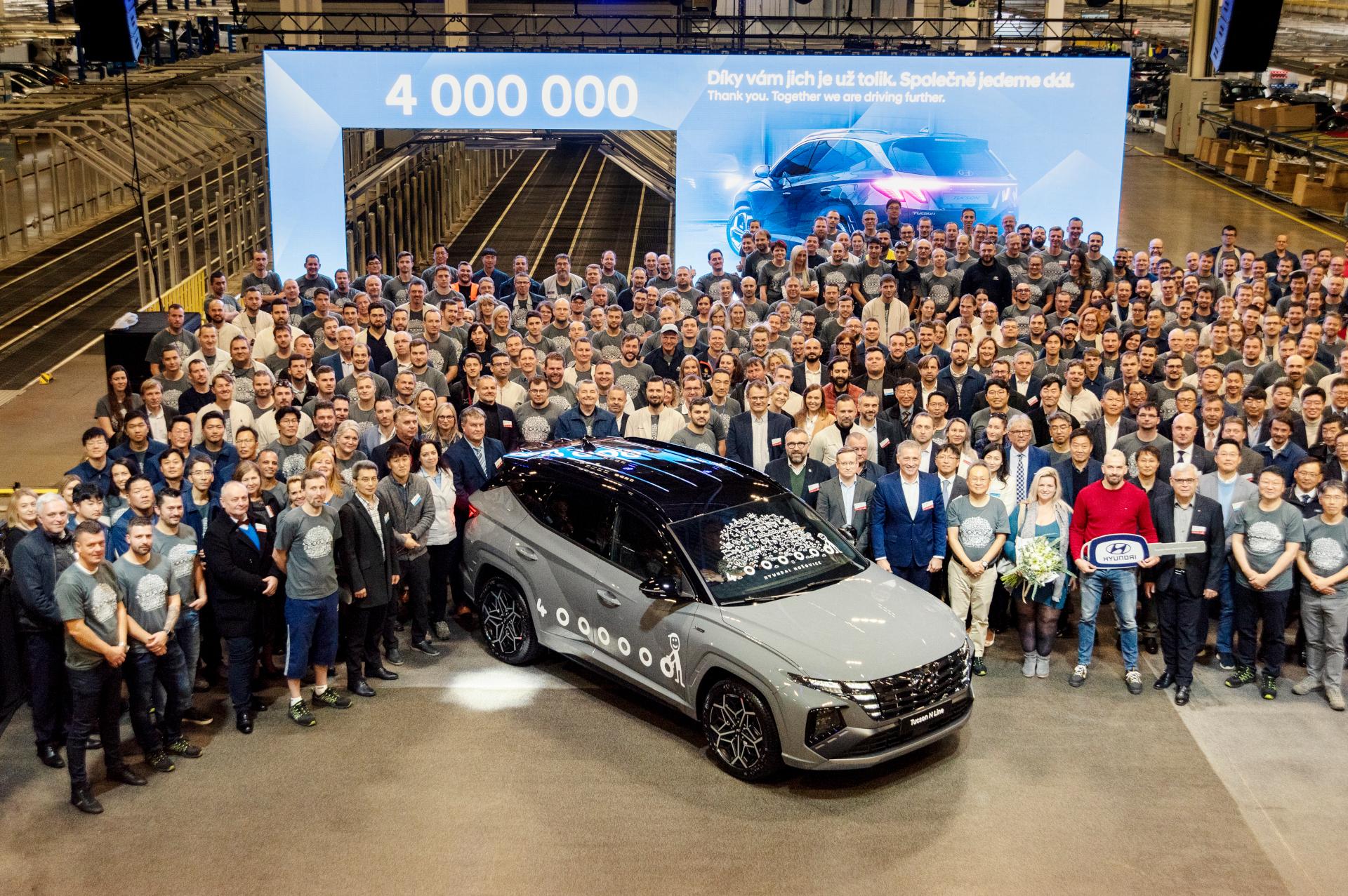 Production of 4 millionth vehicle celebrated Hyundai Motor Manufacturing Czech