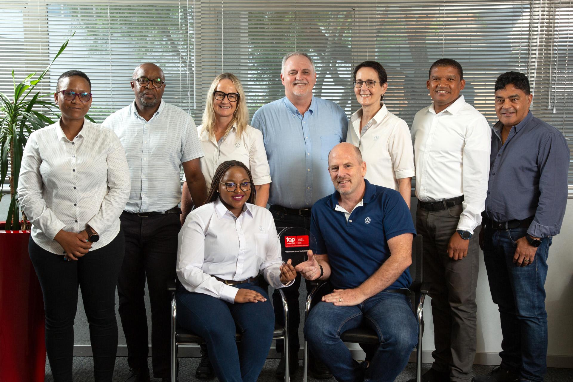 Honoured as Top Employer for 12th year in a row – Volkswagen Group South Africa