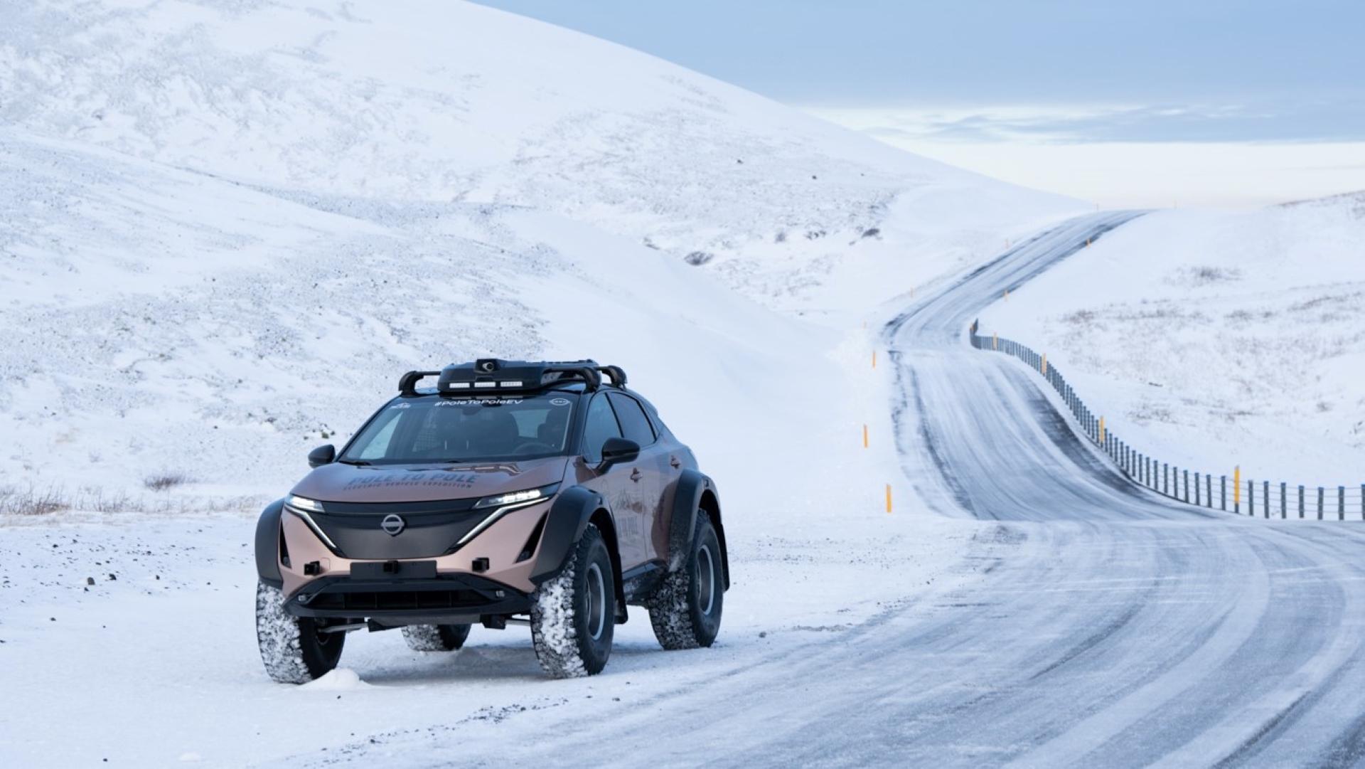 Nissan’s modified Ariya e-4ORCE takes on the ultimate electric expedition