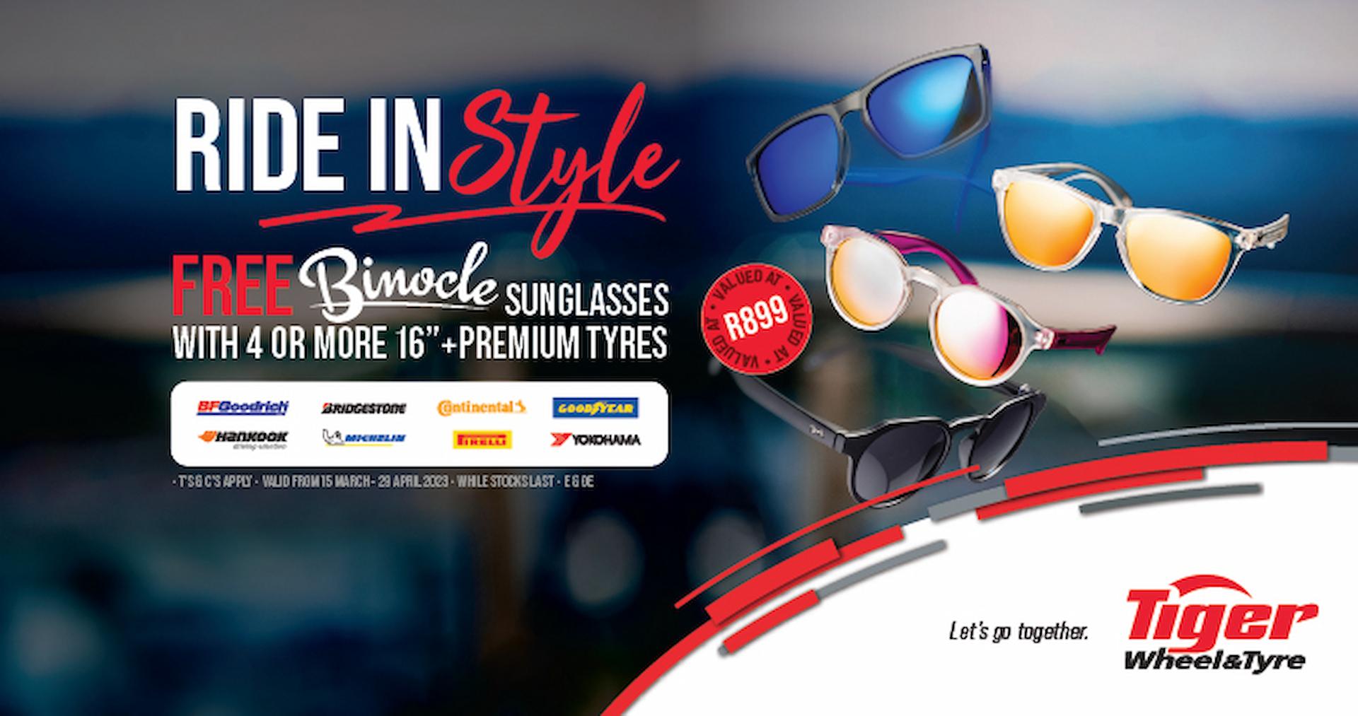TIGER WHEEL & TYRE AND BINOCLE EYEWEAR