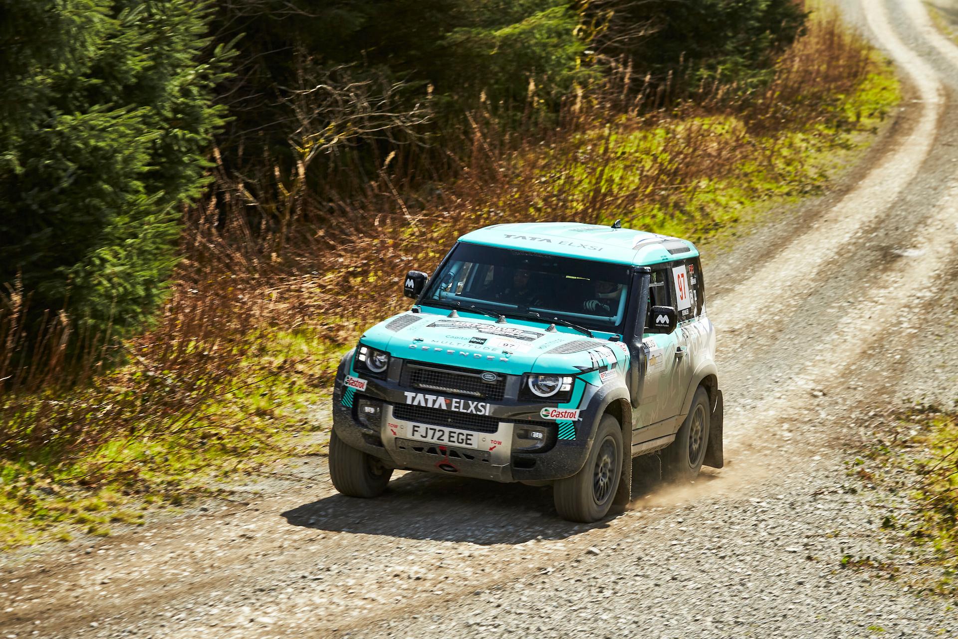 Bowler competes at the Rallynuts Stages Rally in Mid Wales