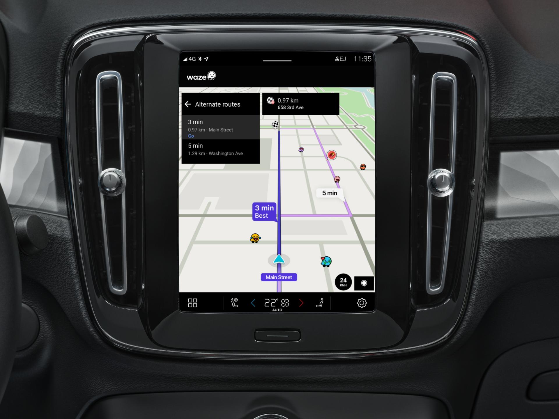 Waze app is now available in your Volvo car
