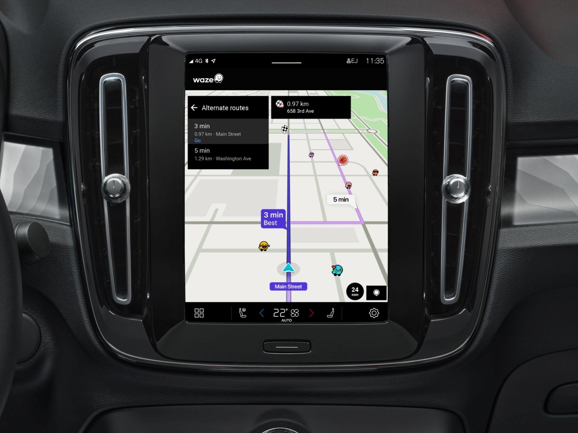 Waze app Volvo