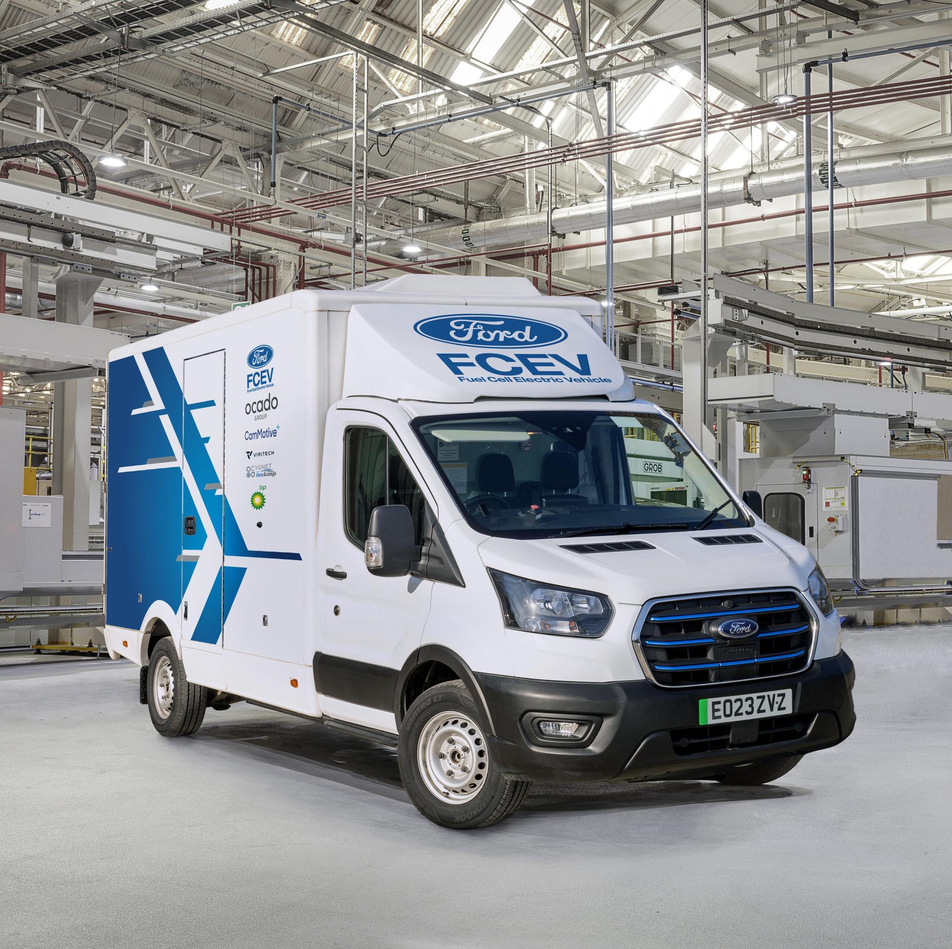 Ford’s three-year hydrogen fuel cell E-Transit trial