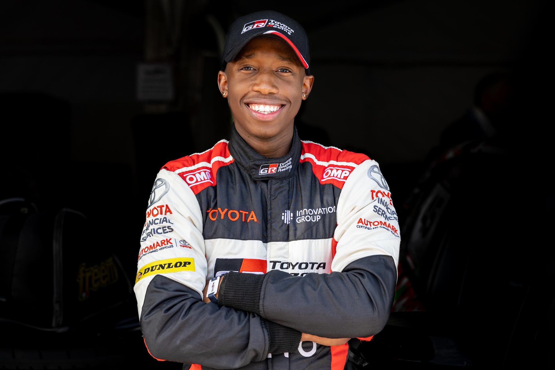 Motor racing driver Nathi Msimanga