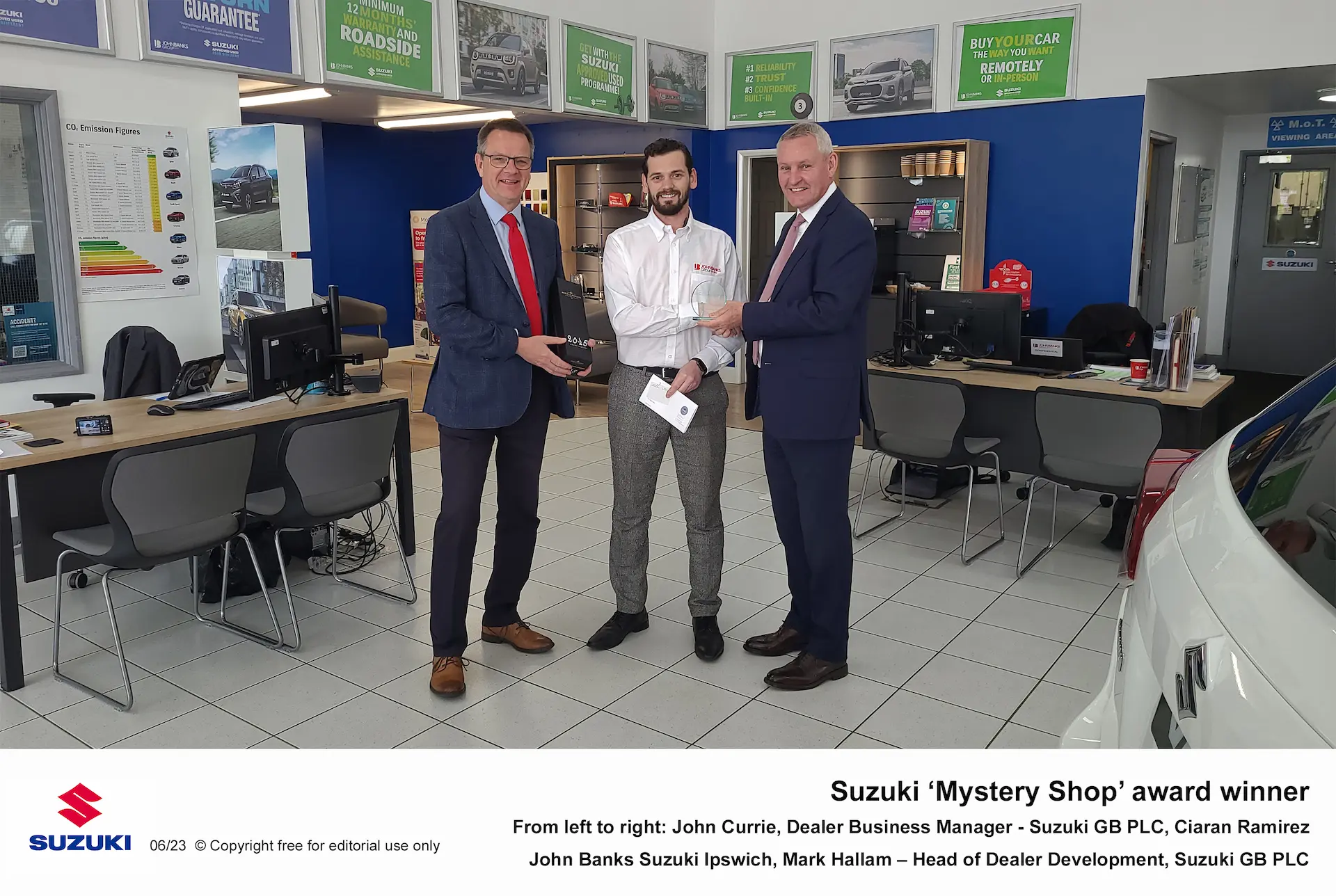 Award Win For Ciaran Ramirez Of John Banks Suzuki