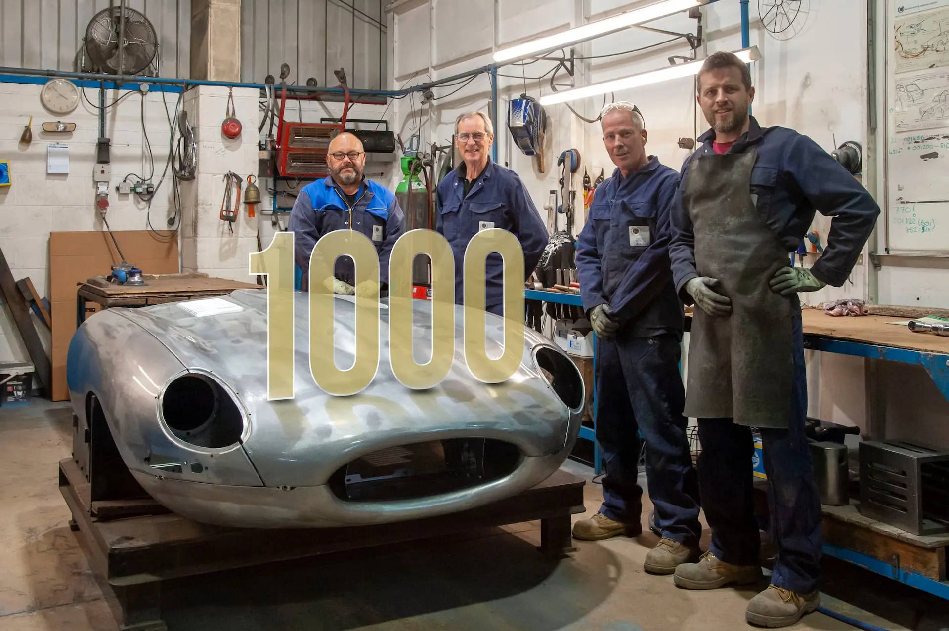 British Motor Heritage Celebrates The Completion Of Its 1000th E Type Replacement Bonnet