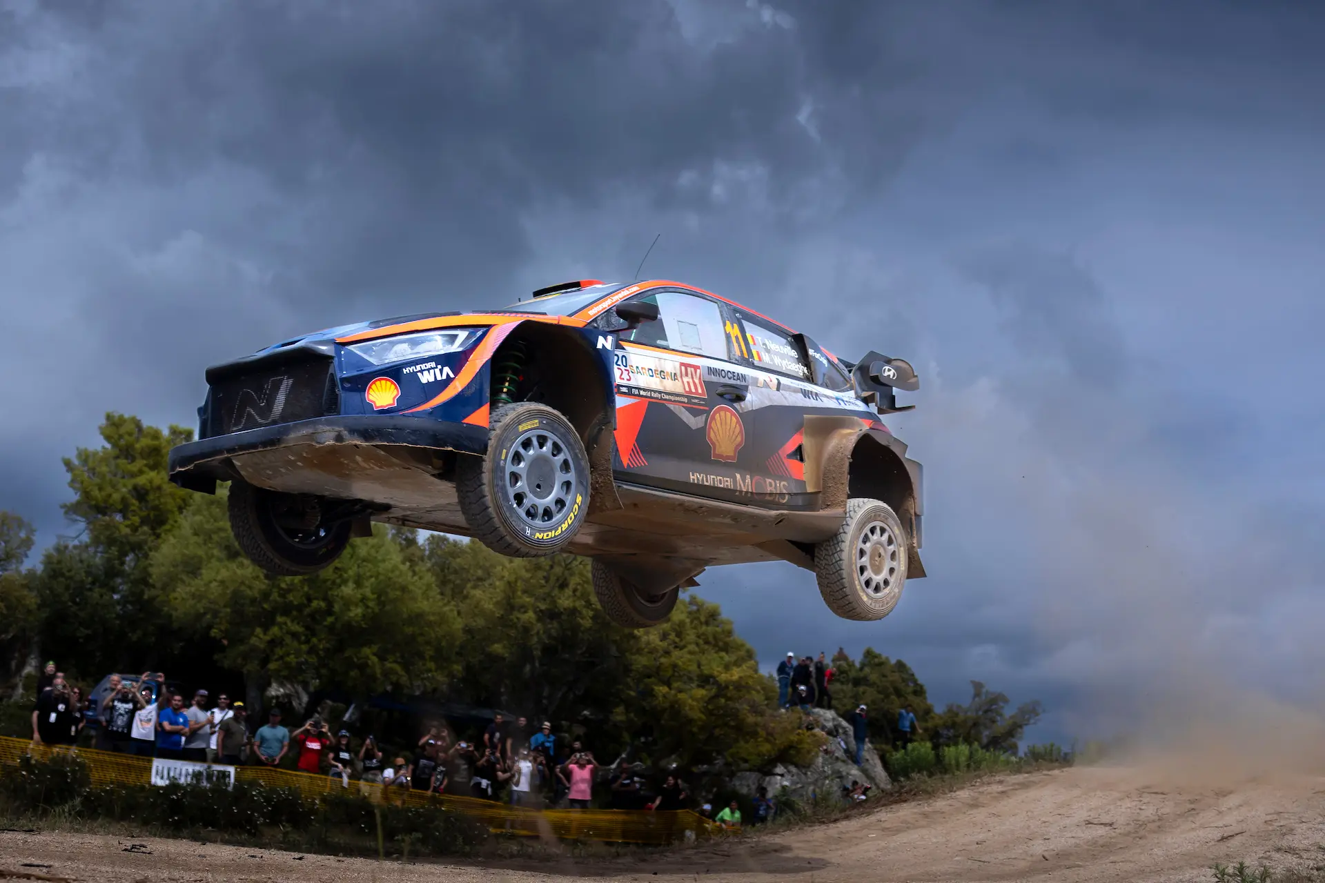 Hyundai At Rally Italia Sardegna Jump
