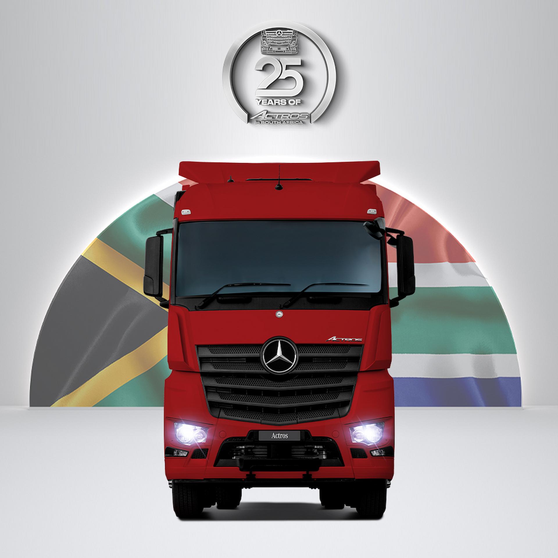 Mercedes-Benz Actros celebrates 25 years as a pioneering leader in South Africa