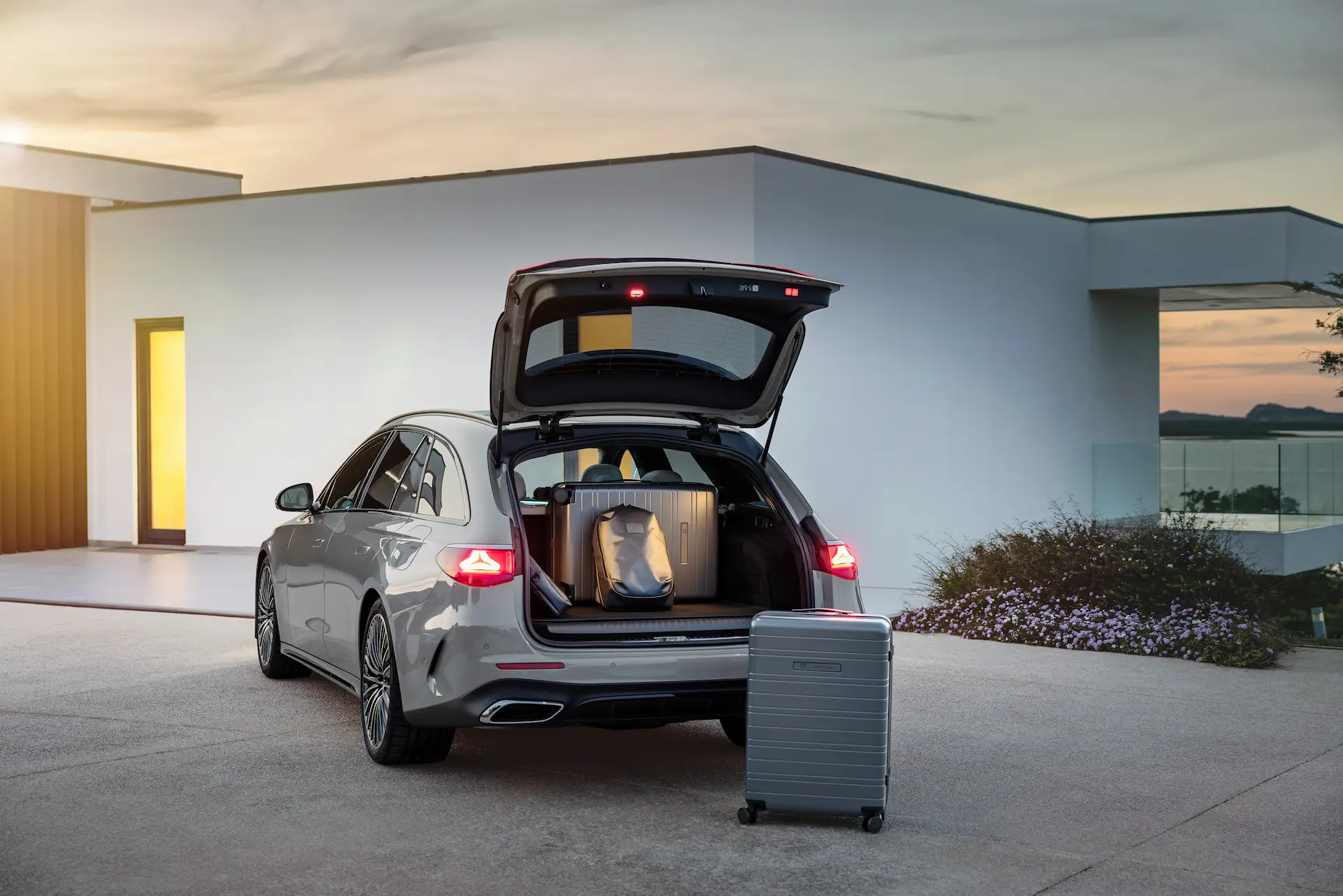 New Mercedes Benz E Class Estate Rear Open