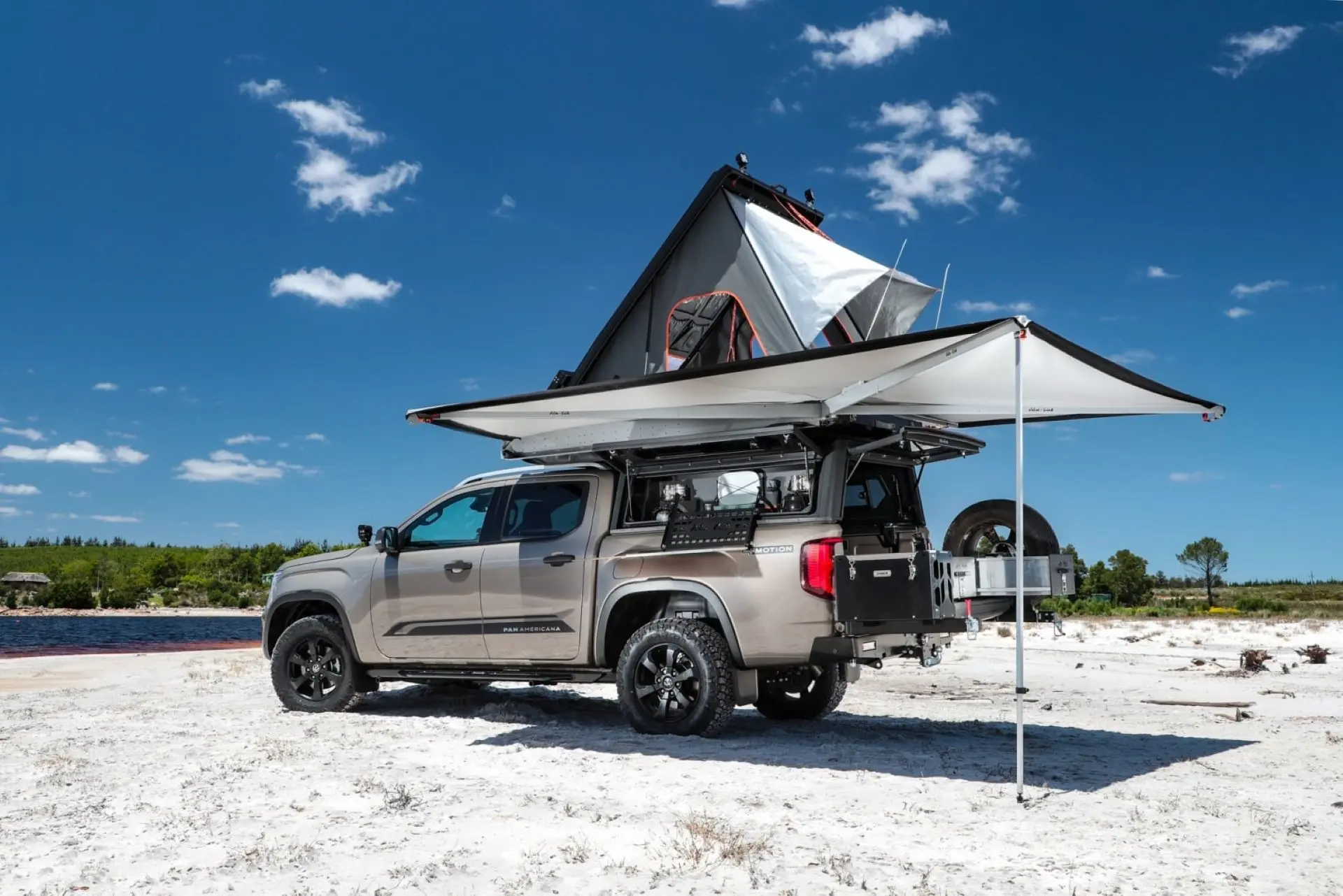 New Amarok As Camper Van With Rooftop Tent And Hardtop 1